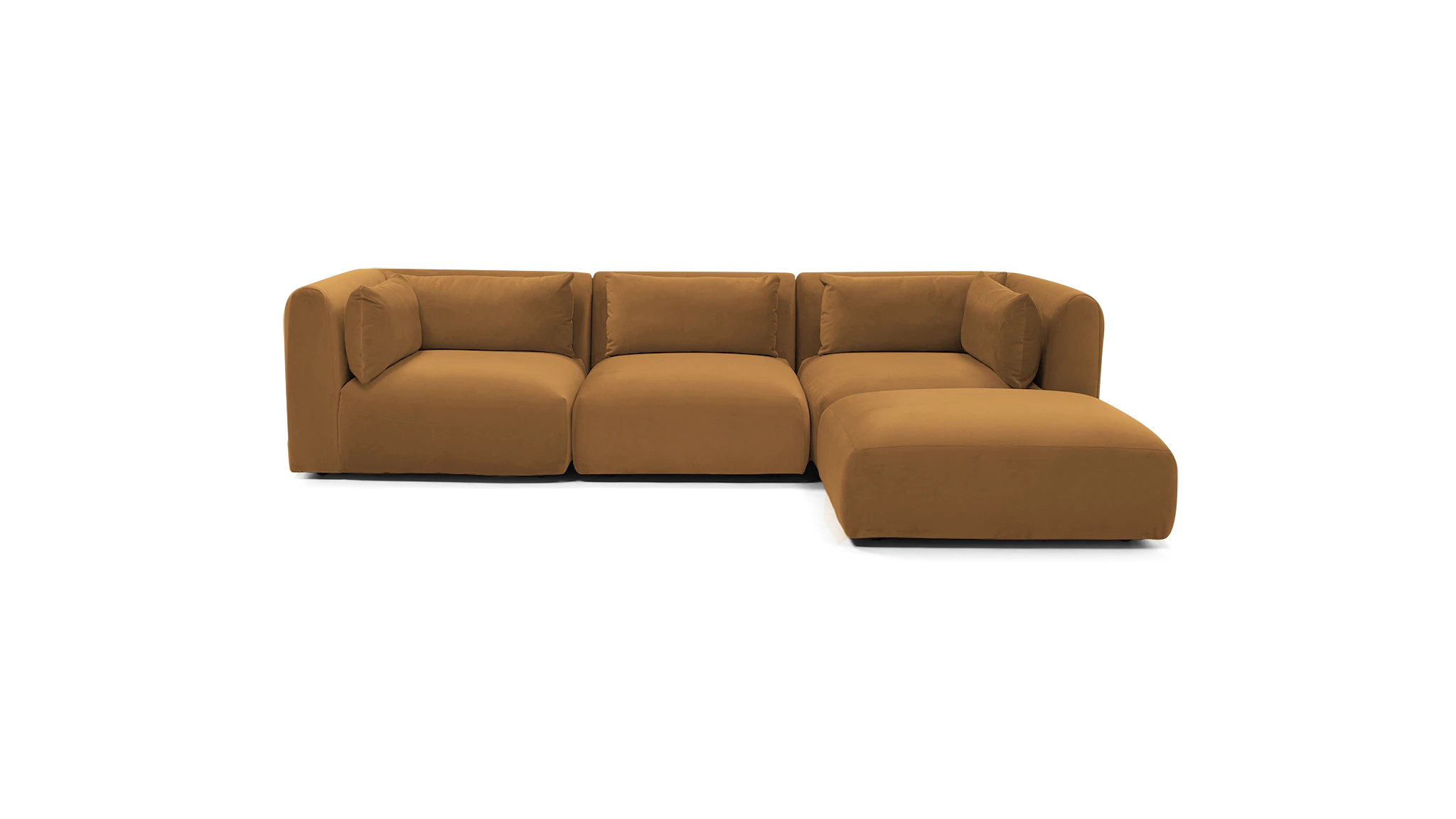 carin modular sectional washed california biscuit