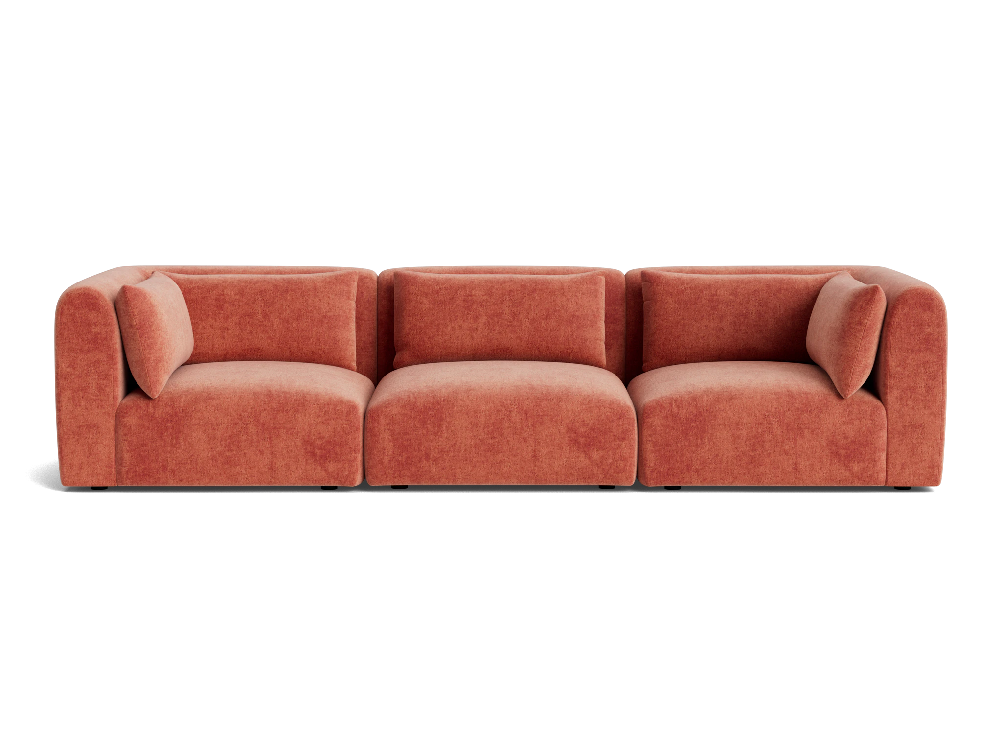 carin modular sofa plush terra rose