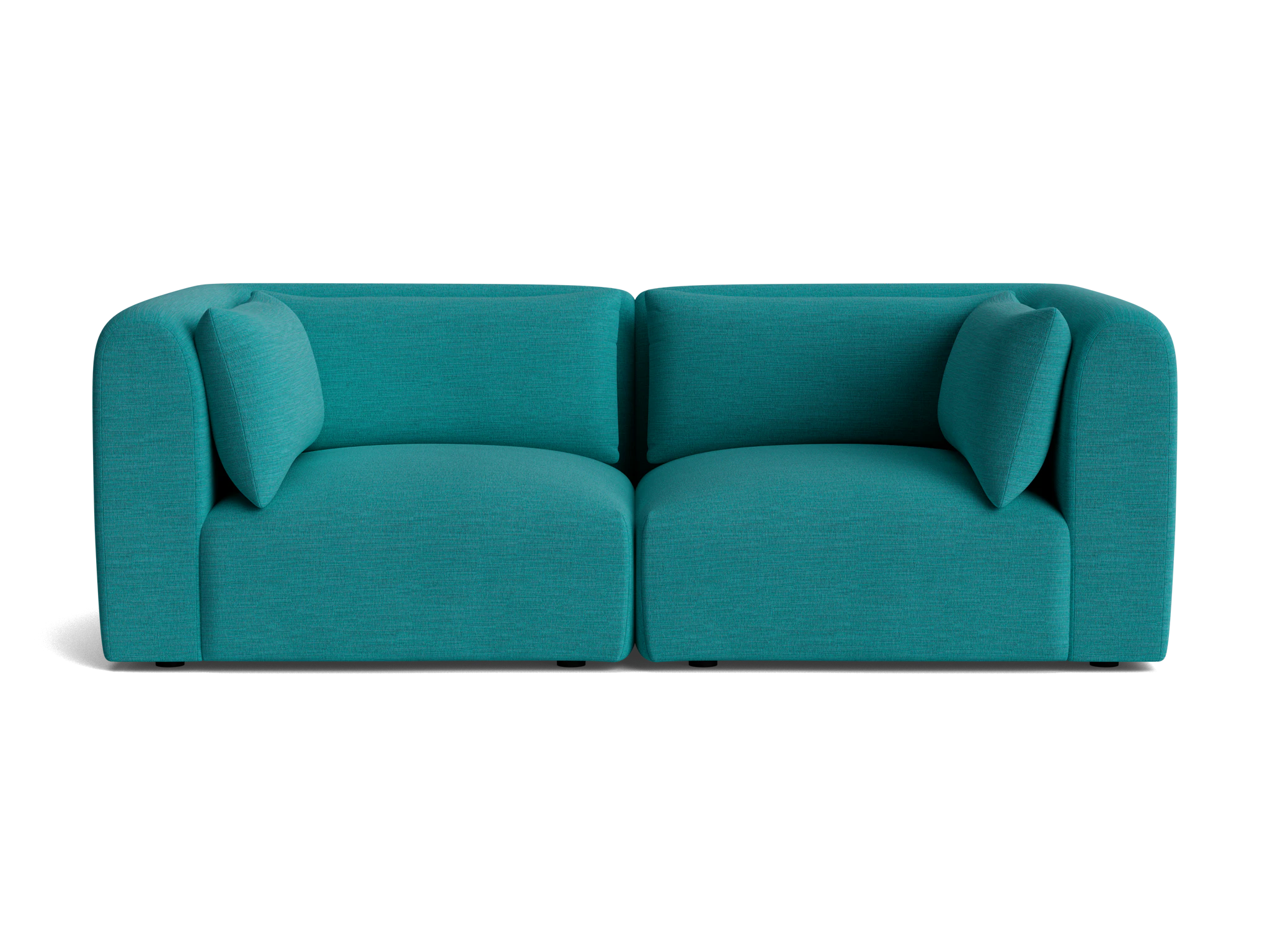 carin modular loveseat lucky turquoise