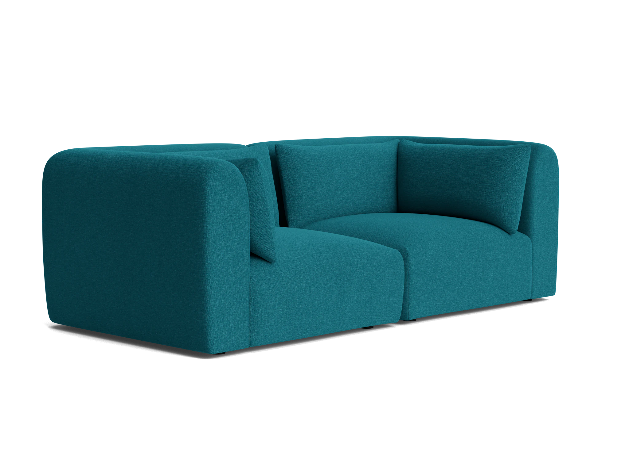 carin modular loveseat key largo zenith teal