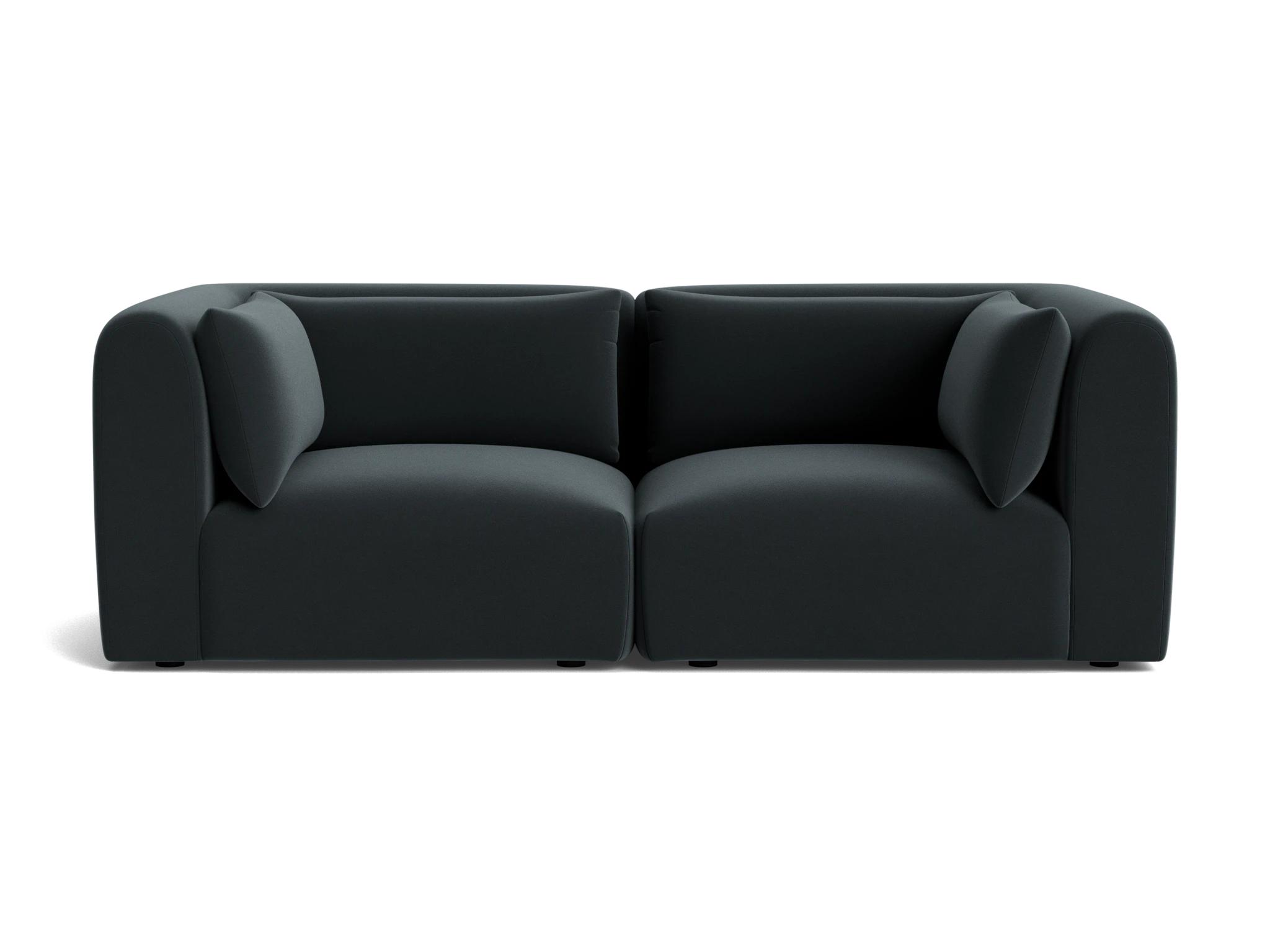carin modular loveseat royale gunmetal
