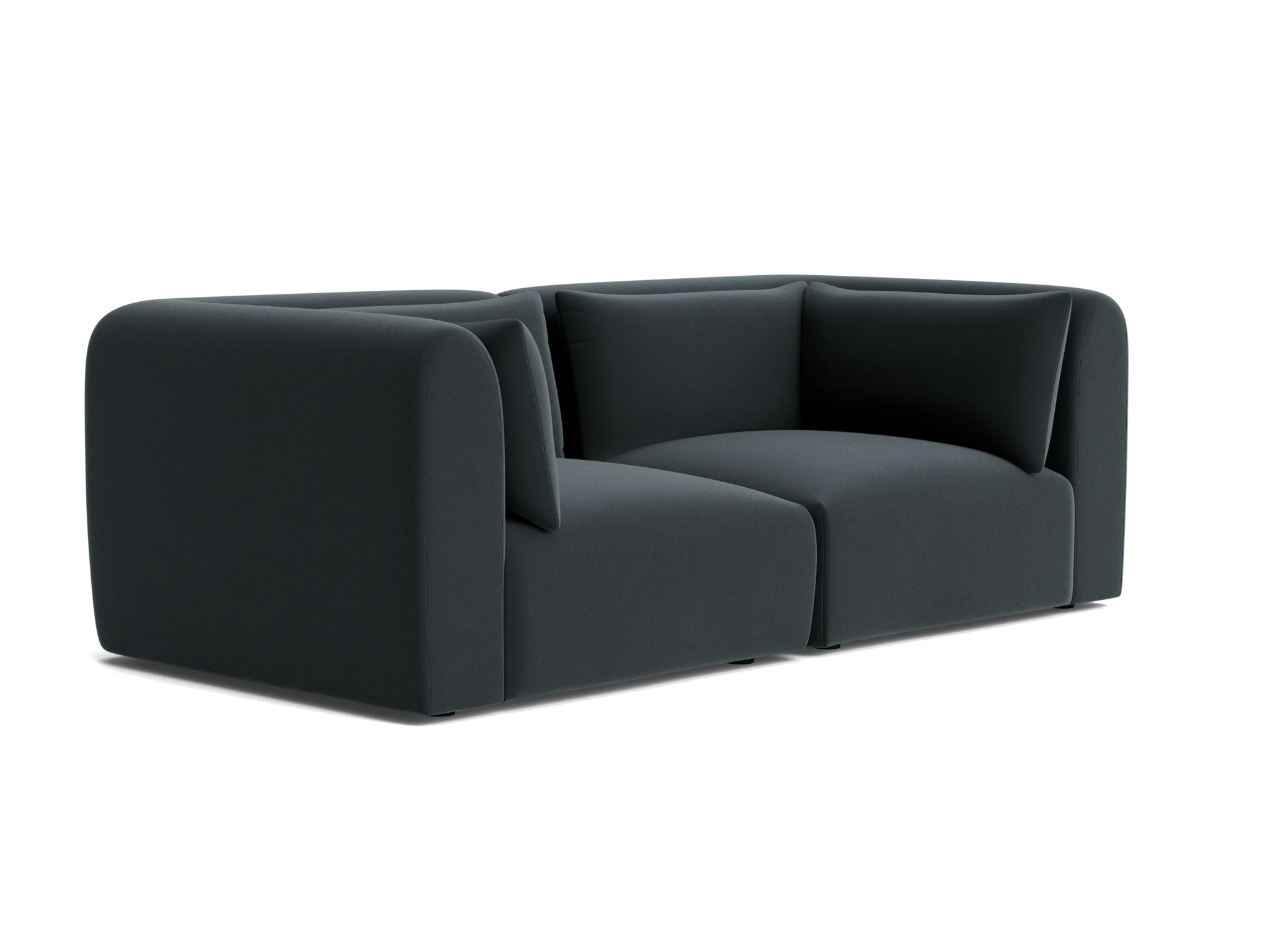 carin modular loveseat royale gunmetal
