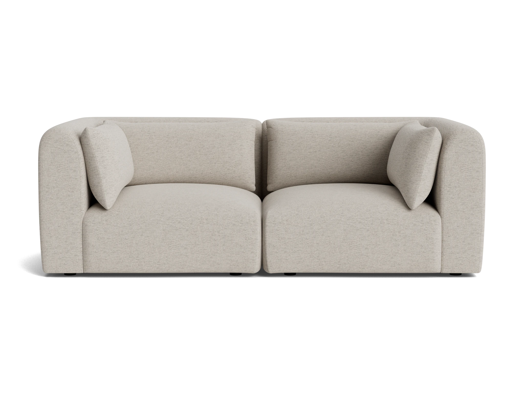 carin modular loveseat merit dove