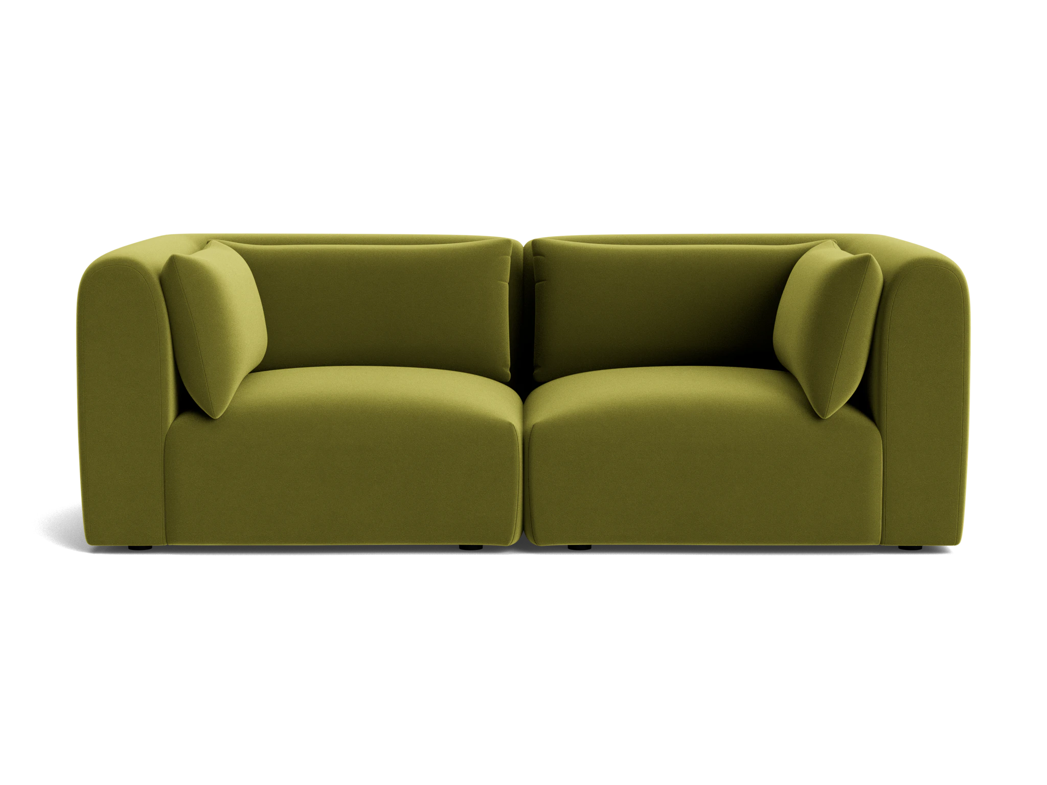 carin modular loveseat royale apple