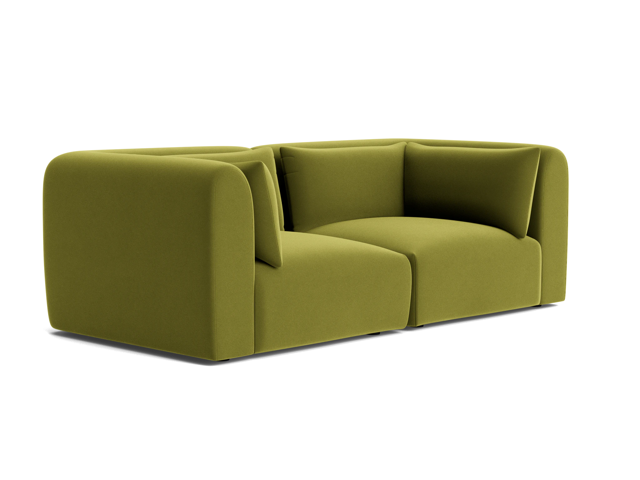 carin modular loveseat royale apple