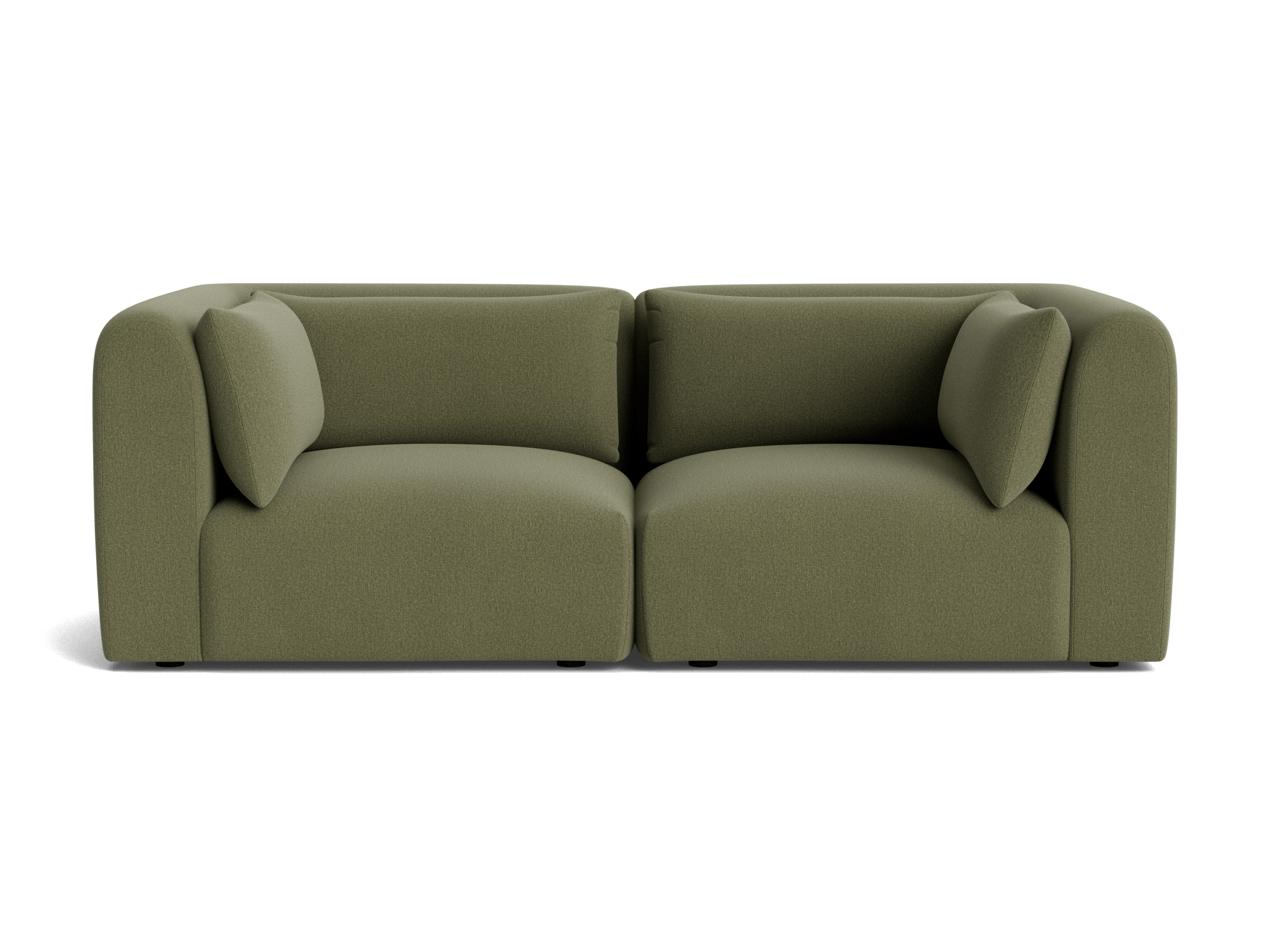carin modular loveseat faithful olive
