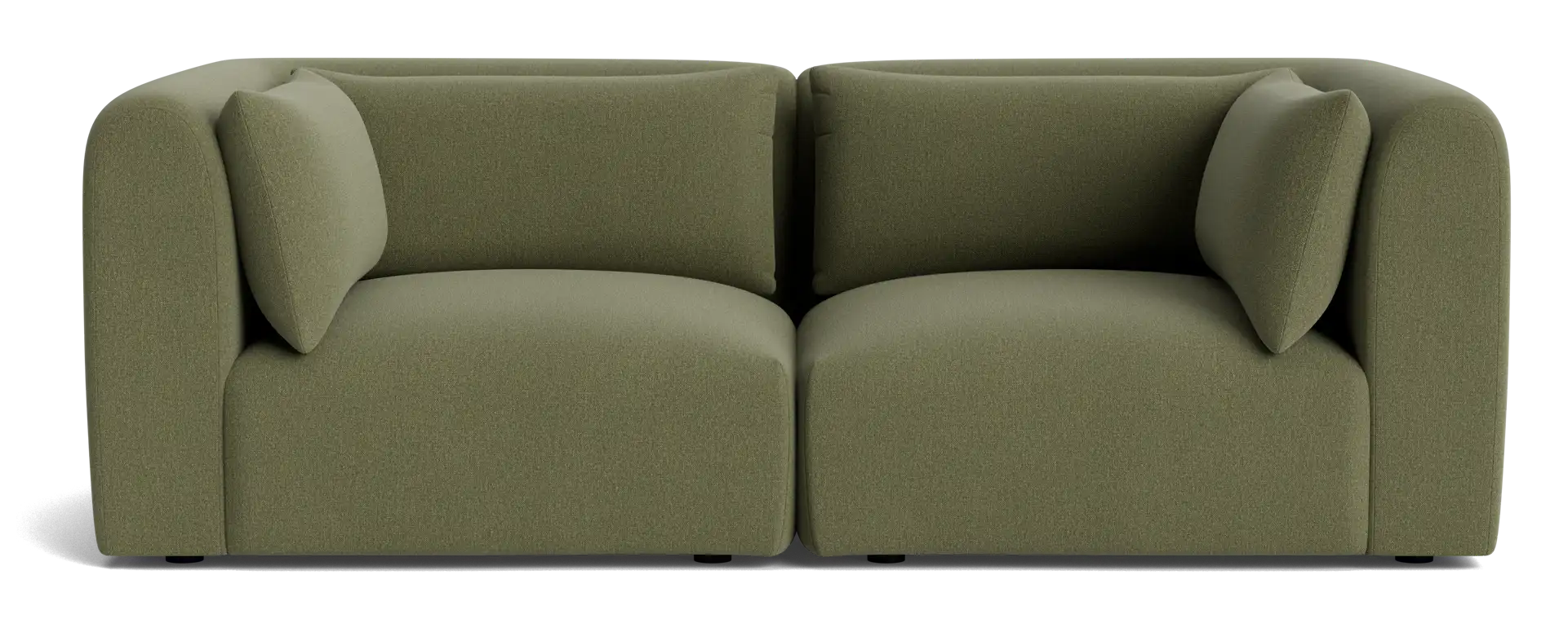 carin modular loveseat faithful olive