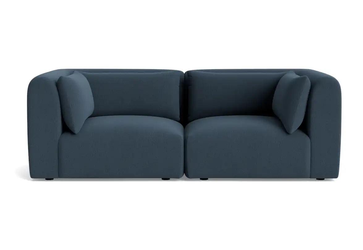 carin modular loveseat faithful indigo
