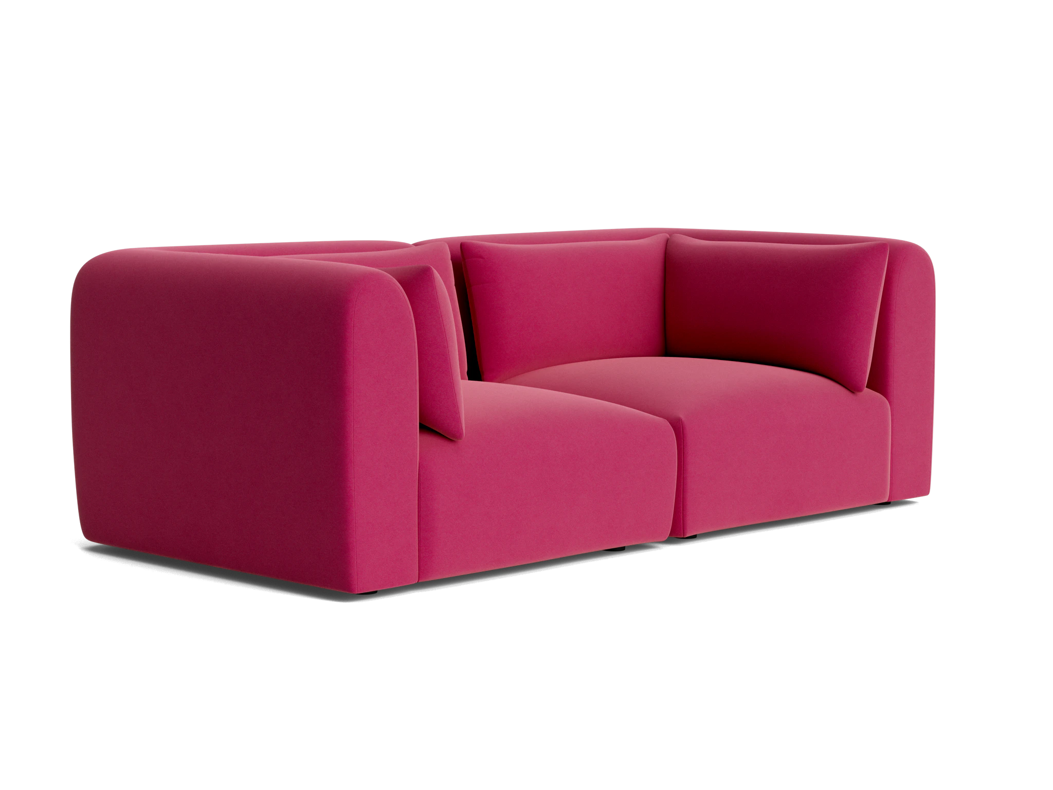 carin modular loveseat royale berry