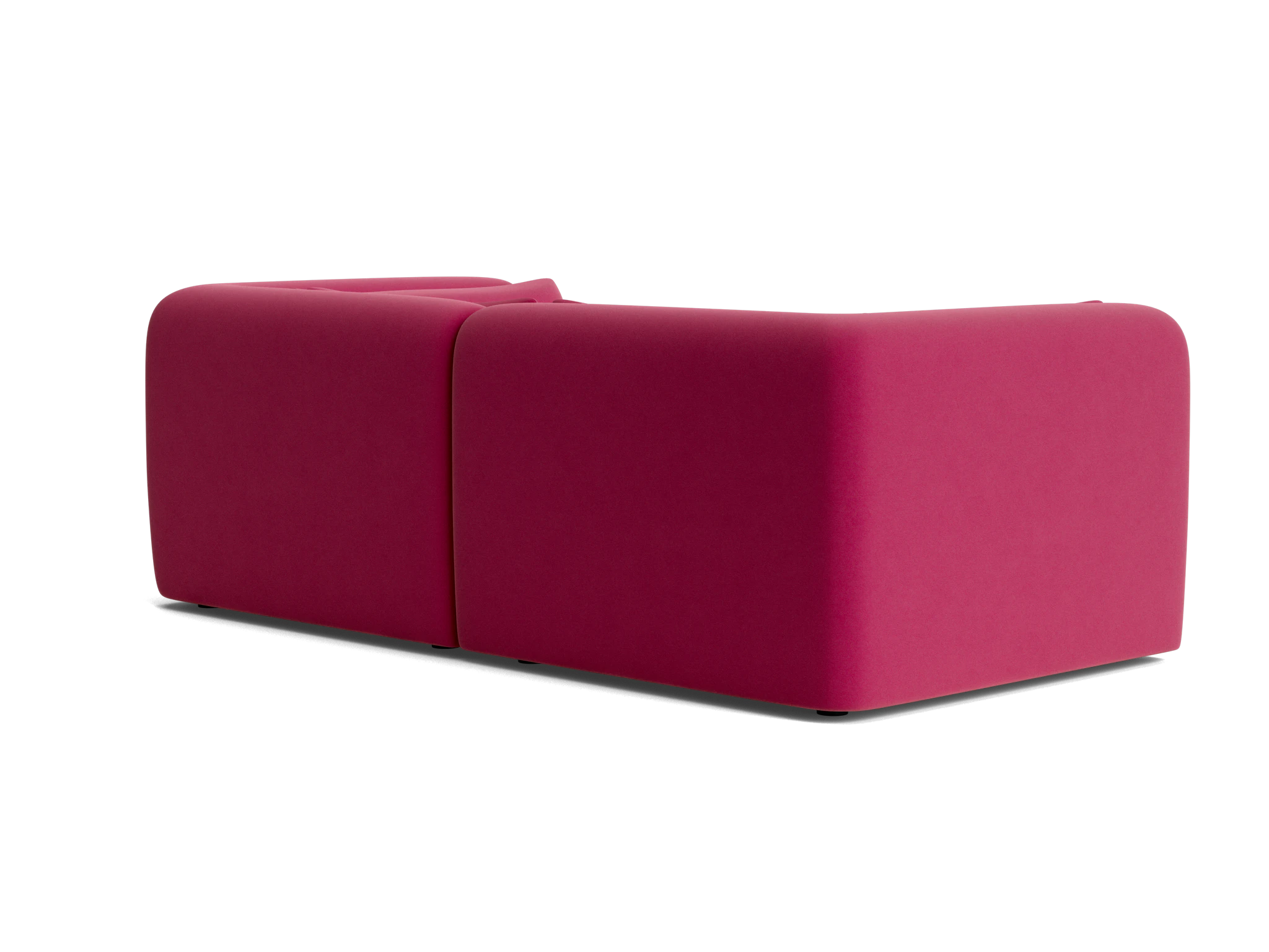 carin modular loveseat royale berry
