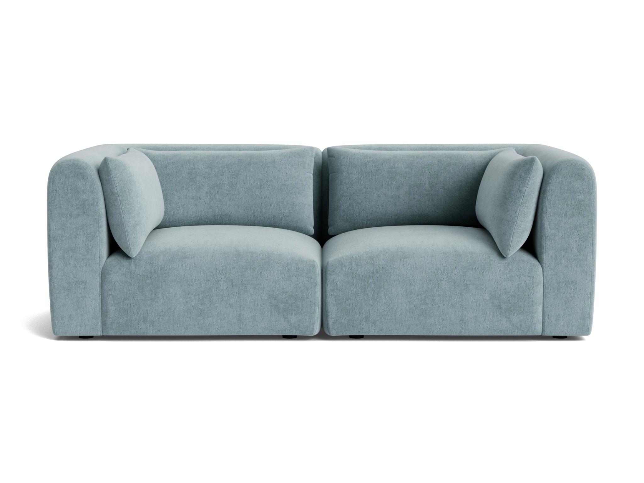 carin modular loveseat plush mist