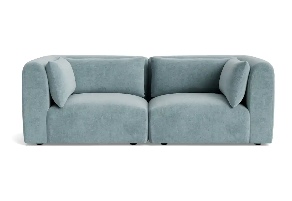 carin modular loveseat plush mist