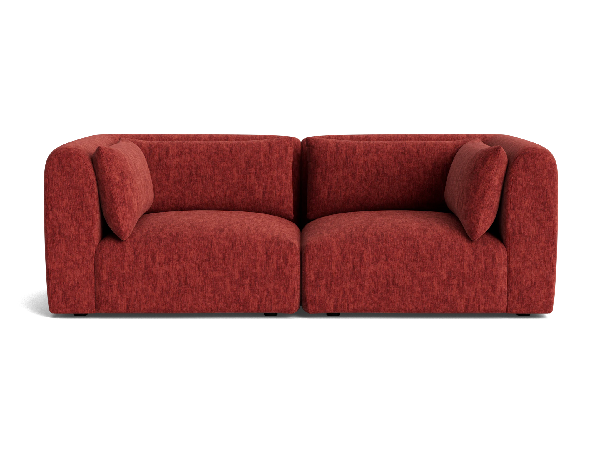carin modular loveseat crave berry hibiscus