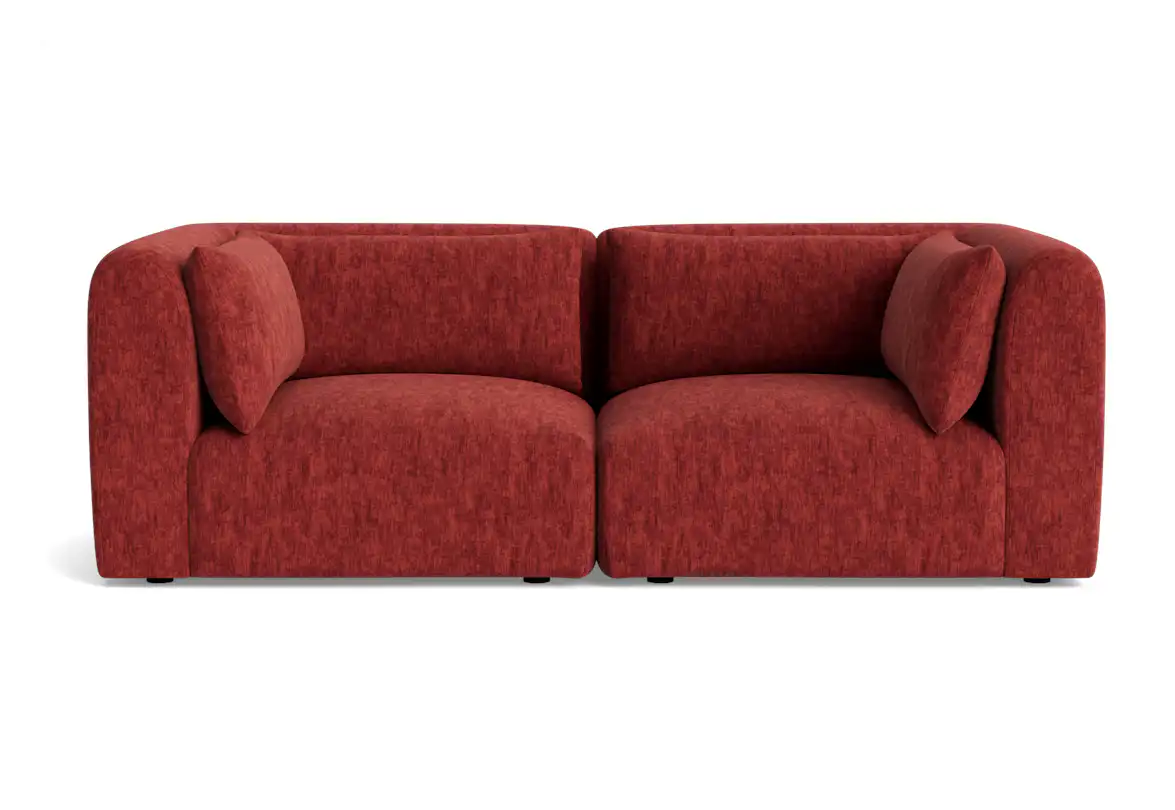 carin modular loveseat crave berry hibiscus