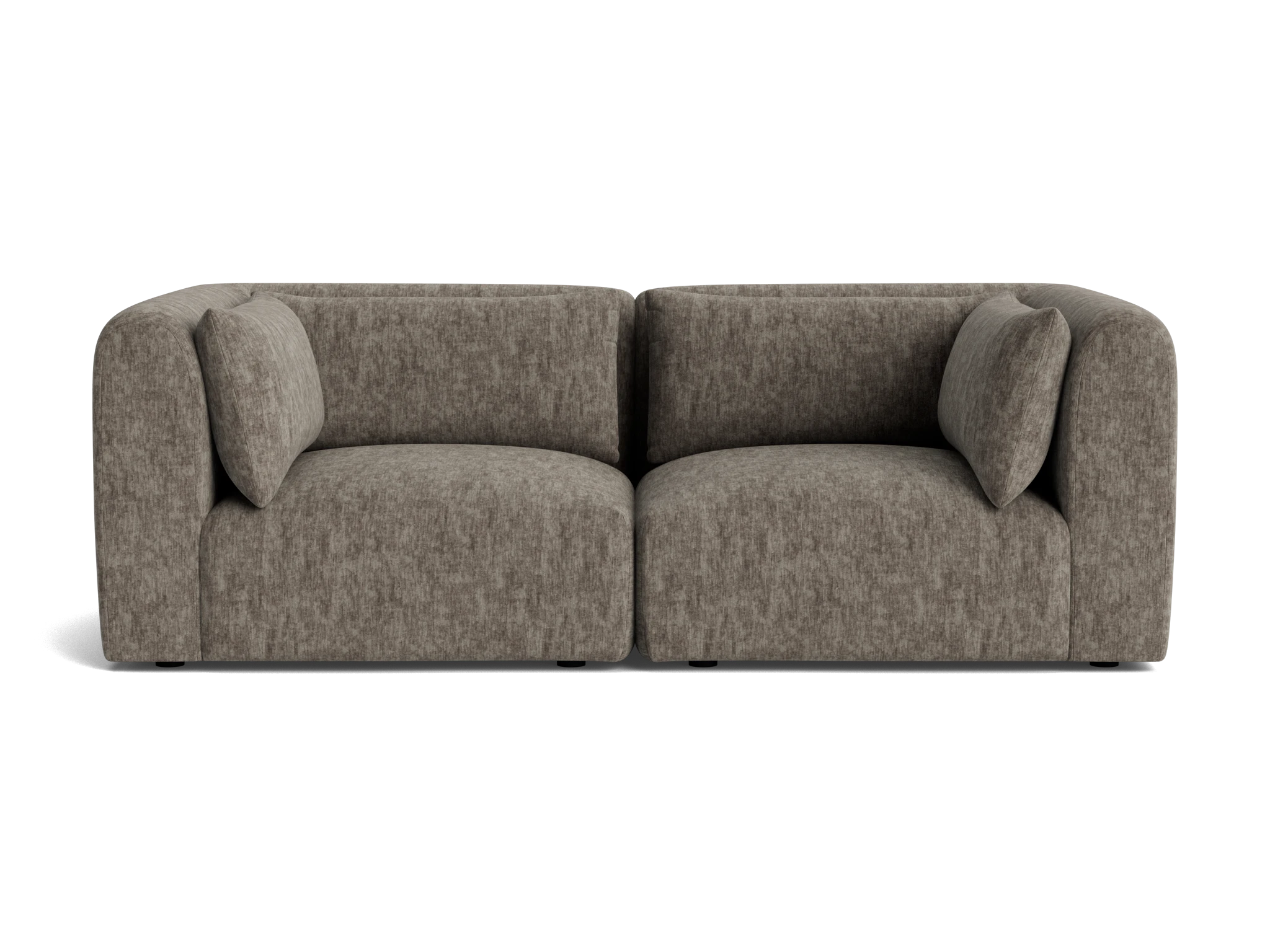 carin modular loveseat crave mocha latte