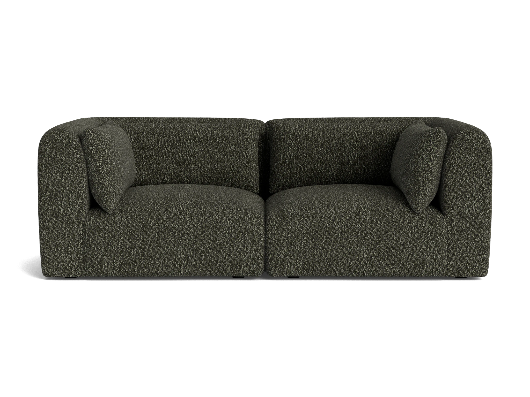 carin modular loveseat bubbly cucumber