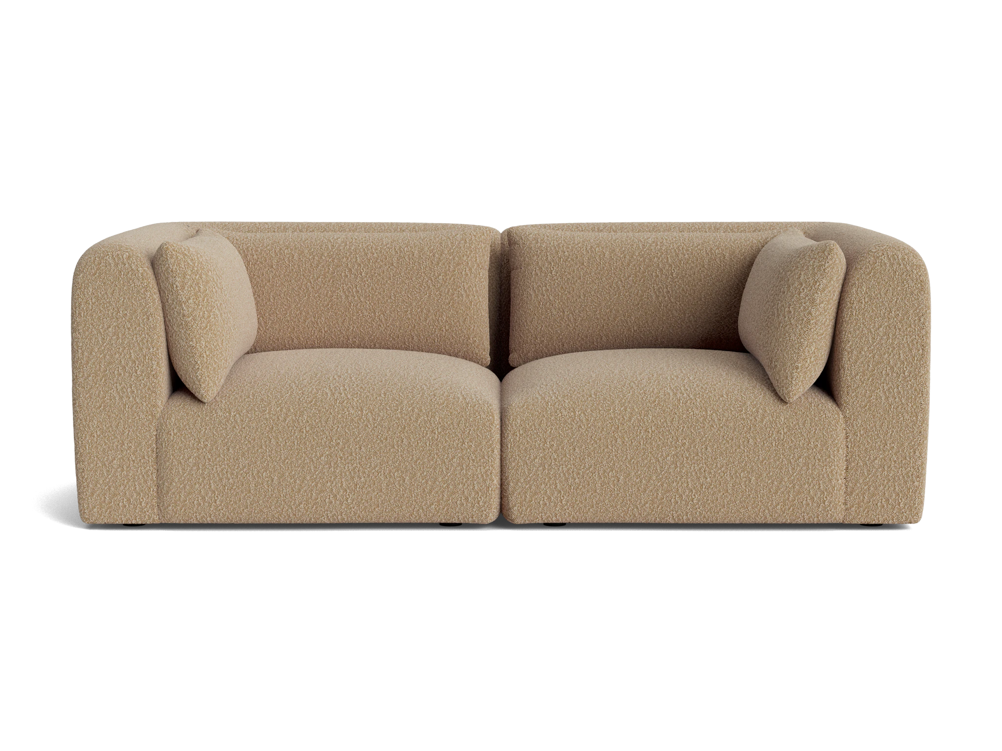 carin modular loveseat bubbly cream soda