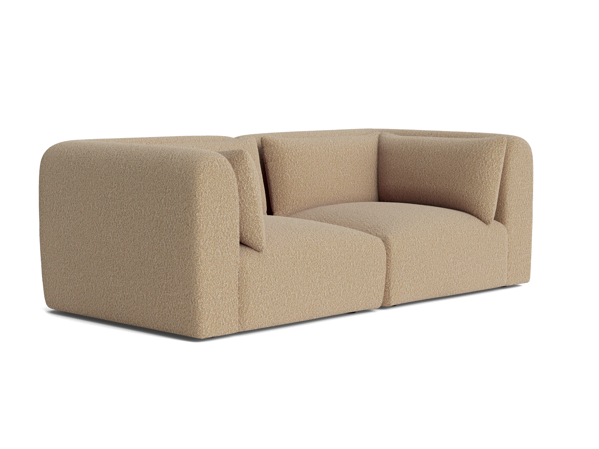 carin modular loveseat bubbly cream soda