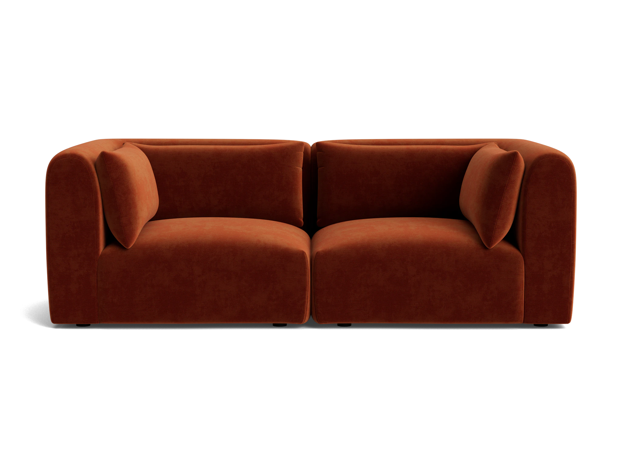 carin modular loveseat harper cinnamon