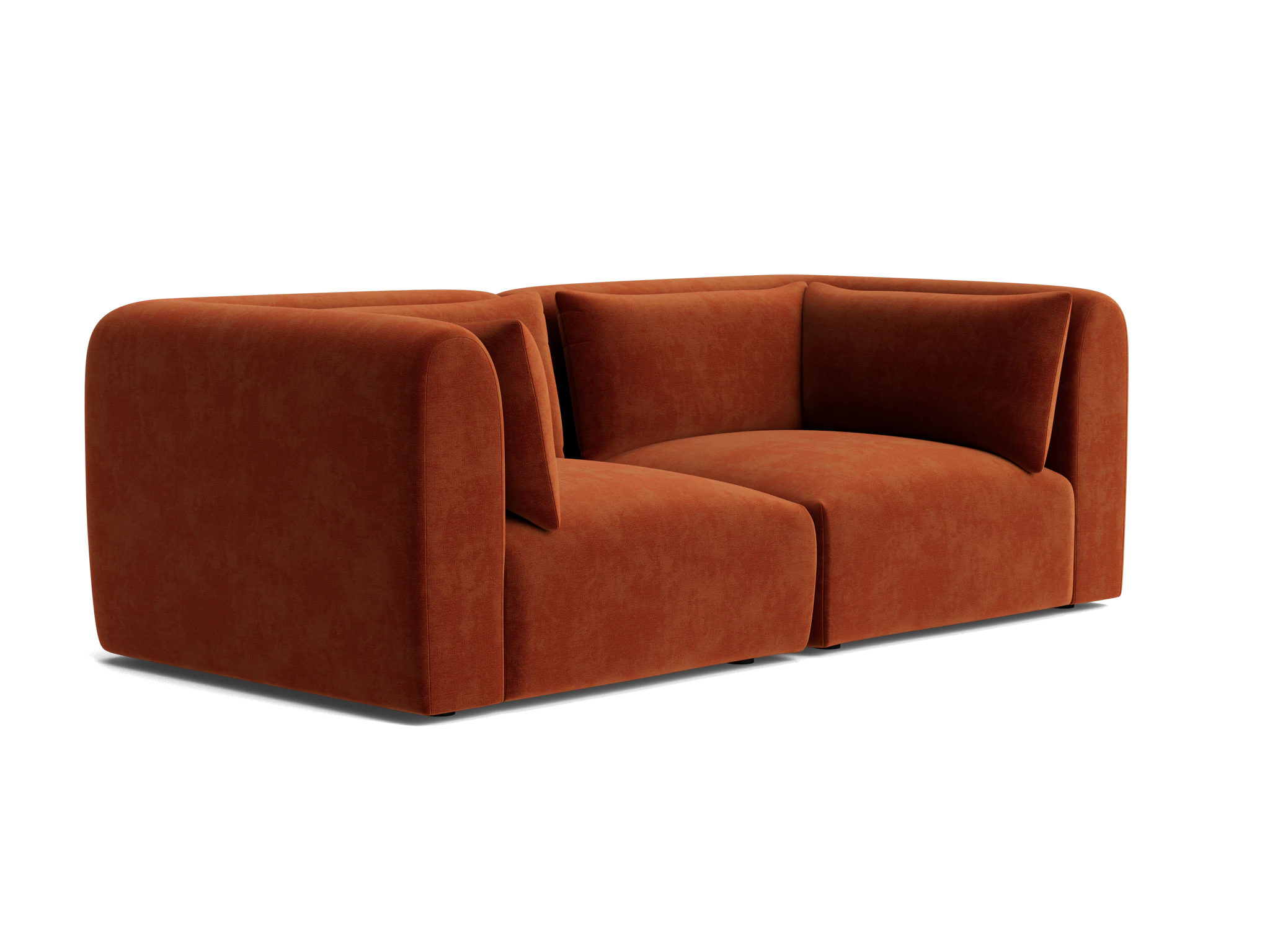 carin modular loveseat harper cinnamon