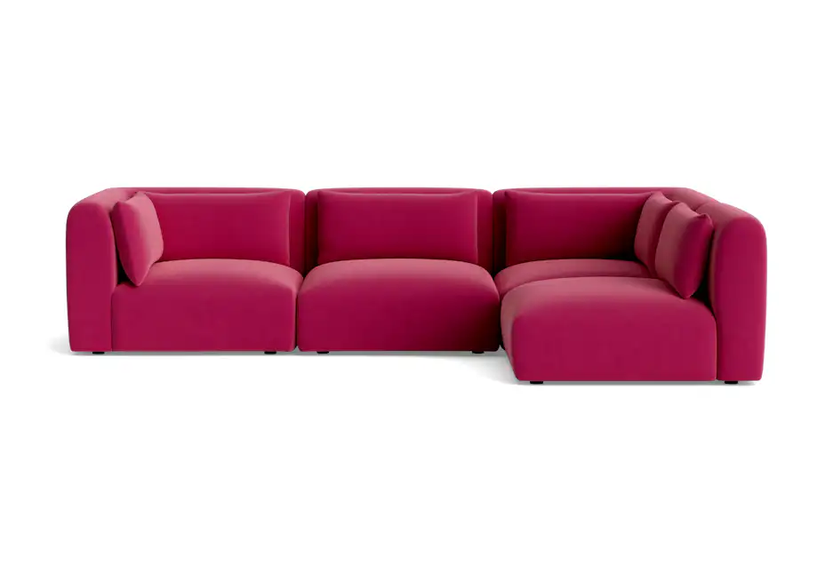 carin modular sectional royale berry