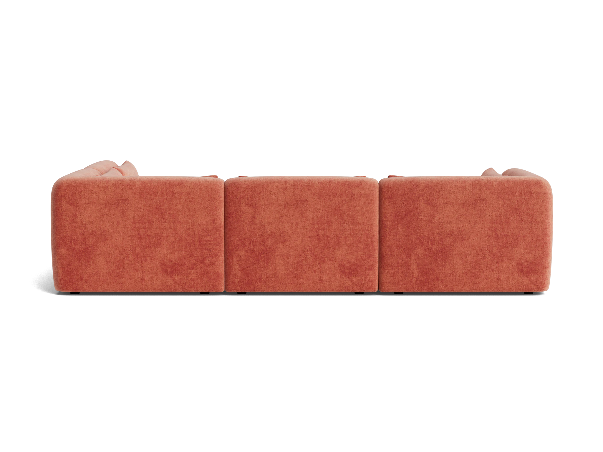 carin modular sectional plush terra rose