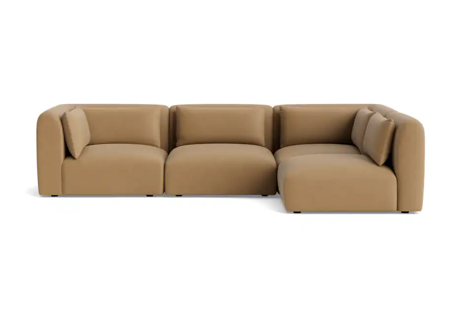 carin modular sectional washed california biscuit