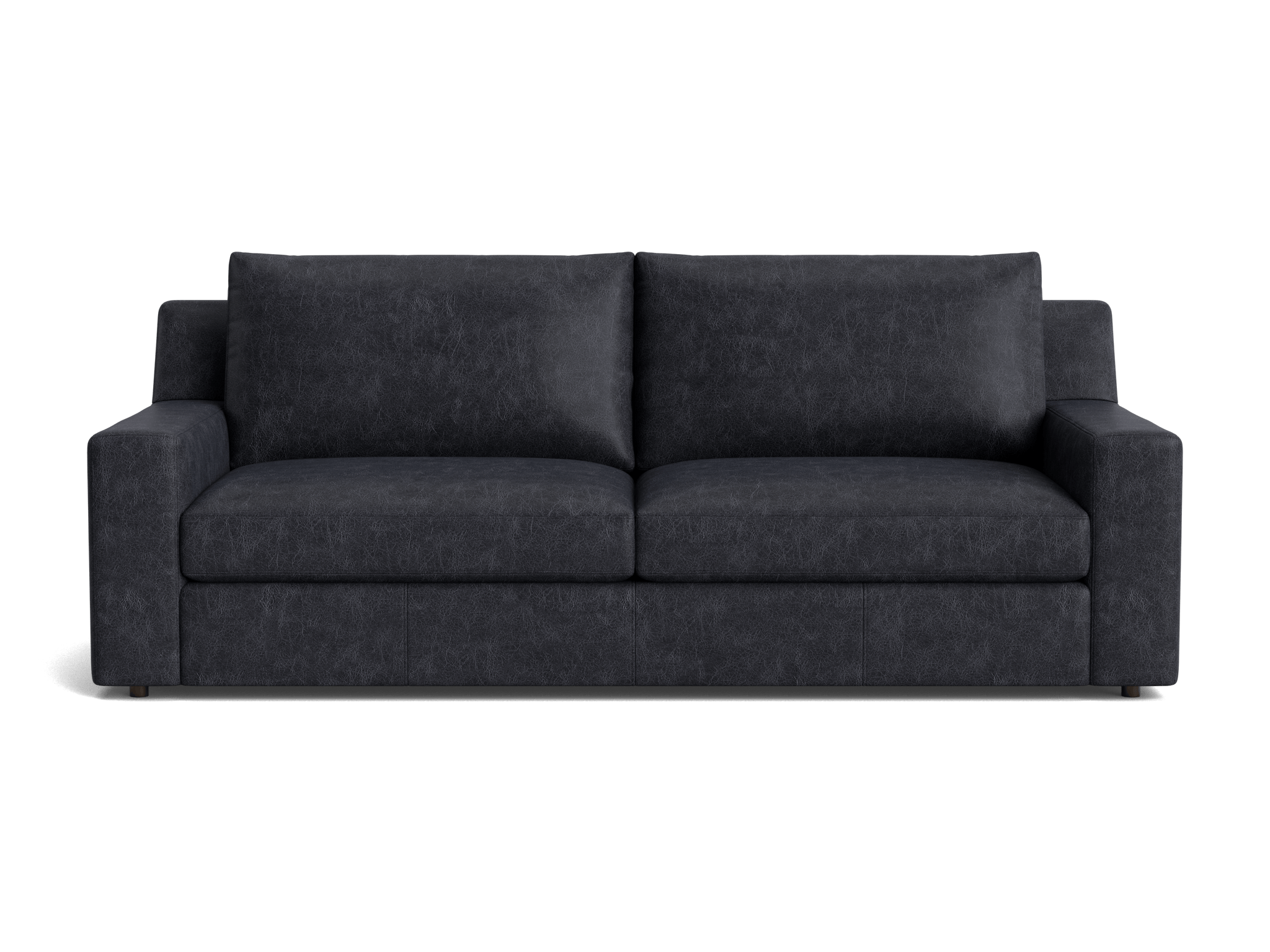 milo leather sofa caprieze denim