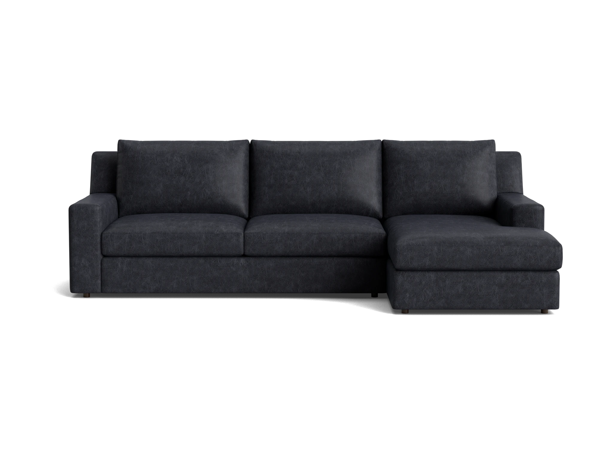 milo leather sectional caprieze denim