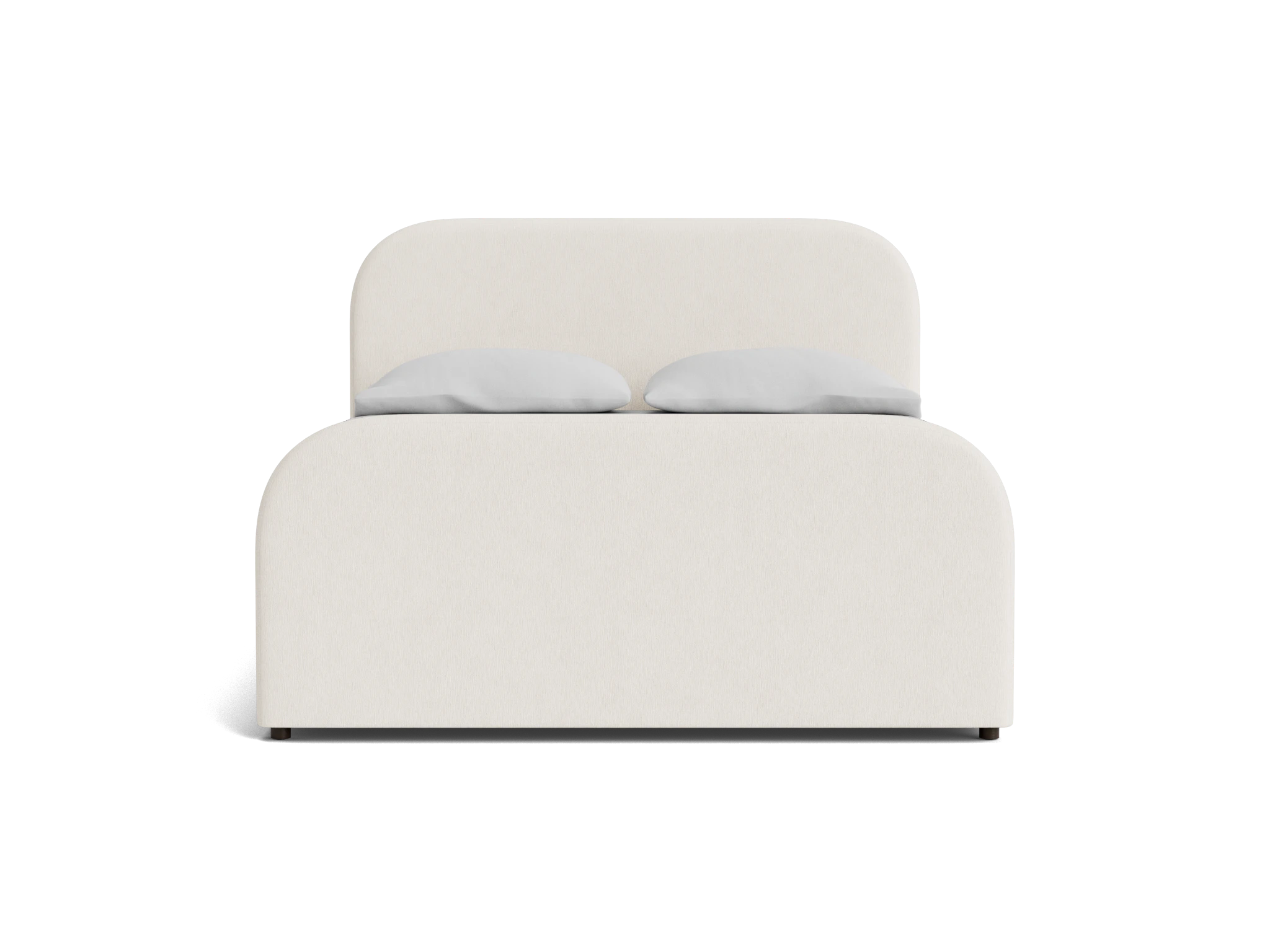 cara bed sunbrella loft white
