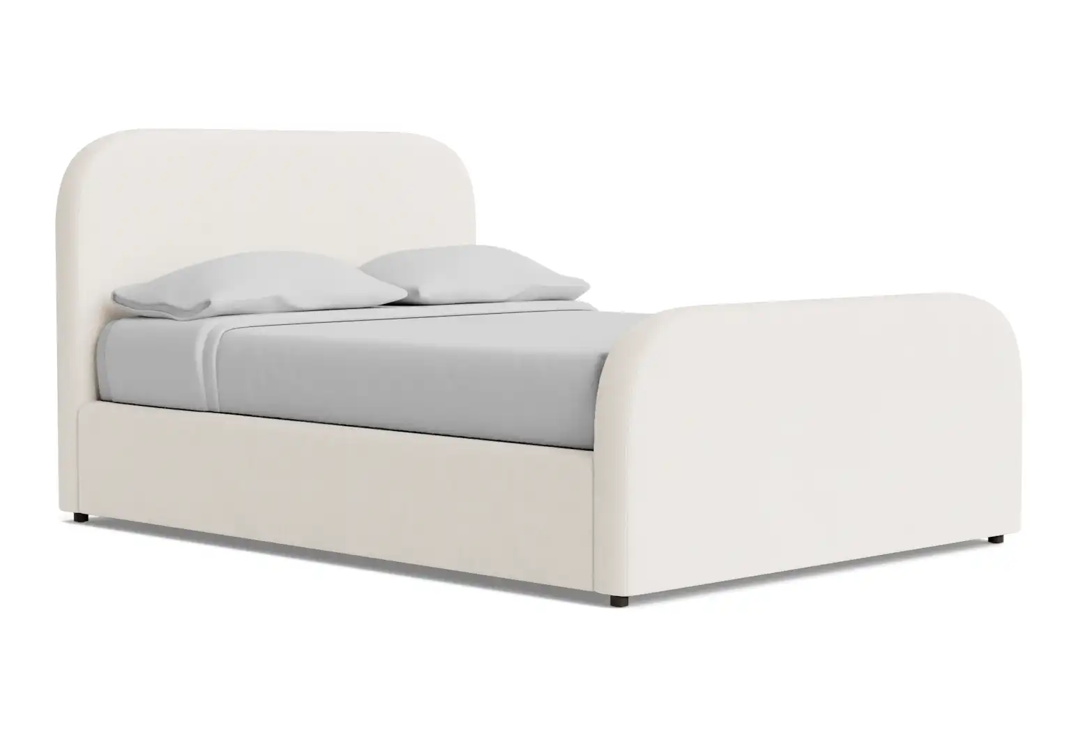 cara bed sunbrella loft white