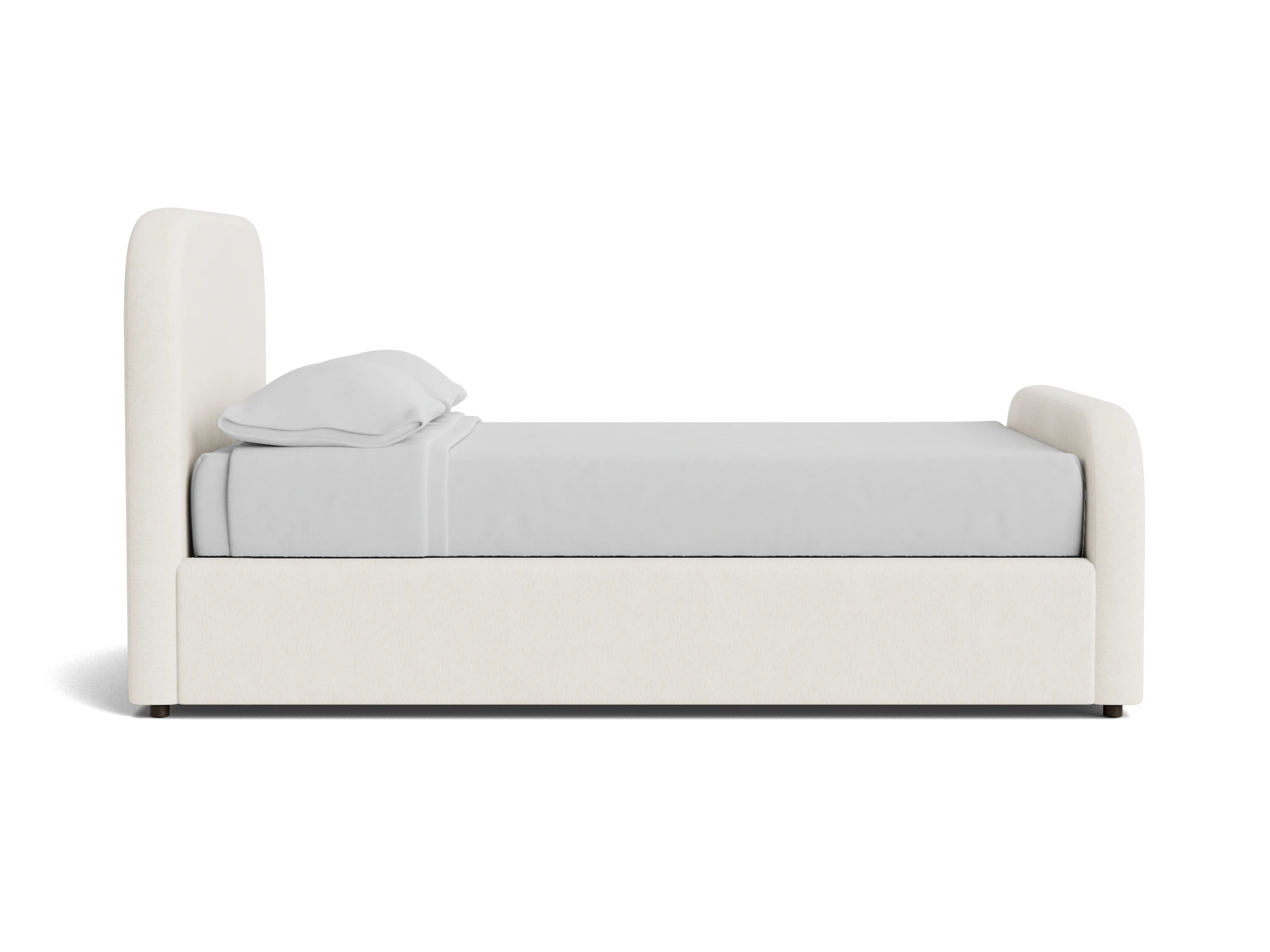 cara bed sunbrella loft white