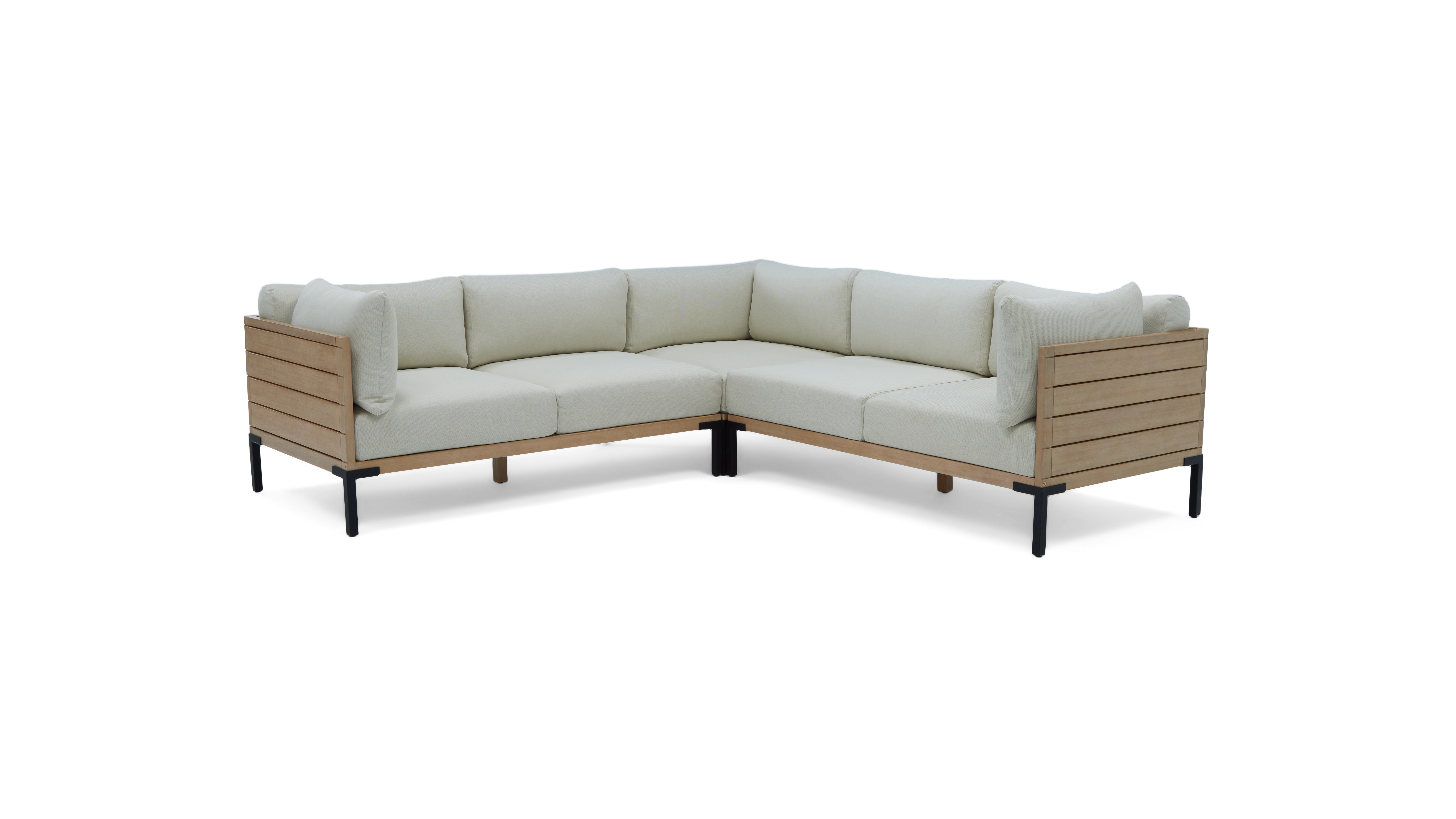 crm birch outdoor corner sectional cream