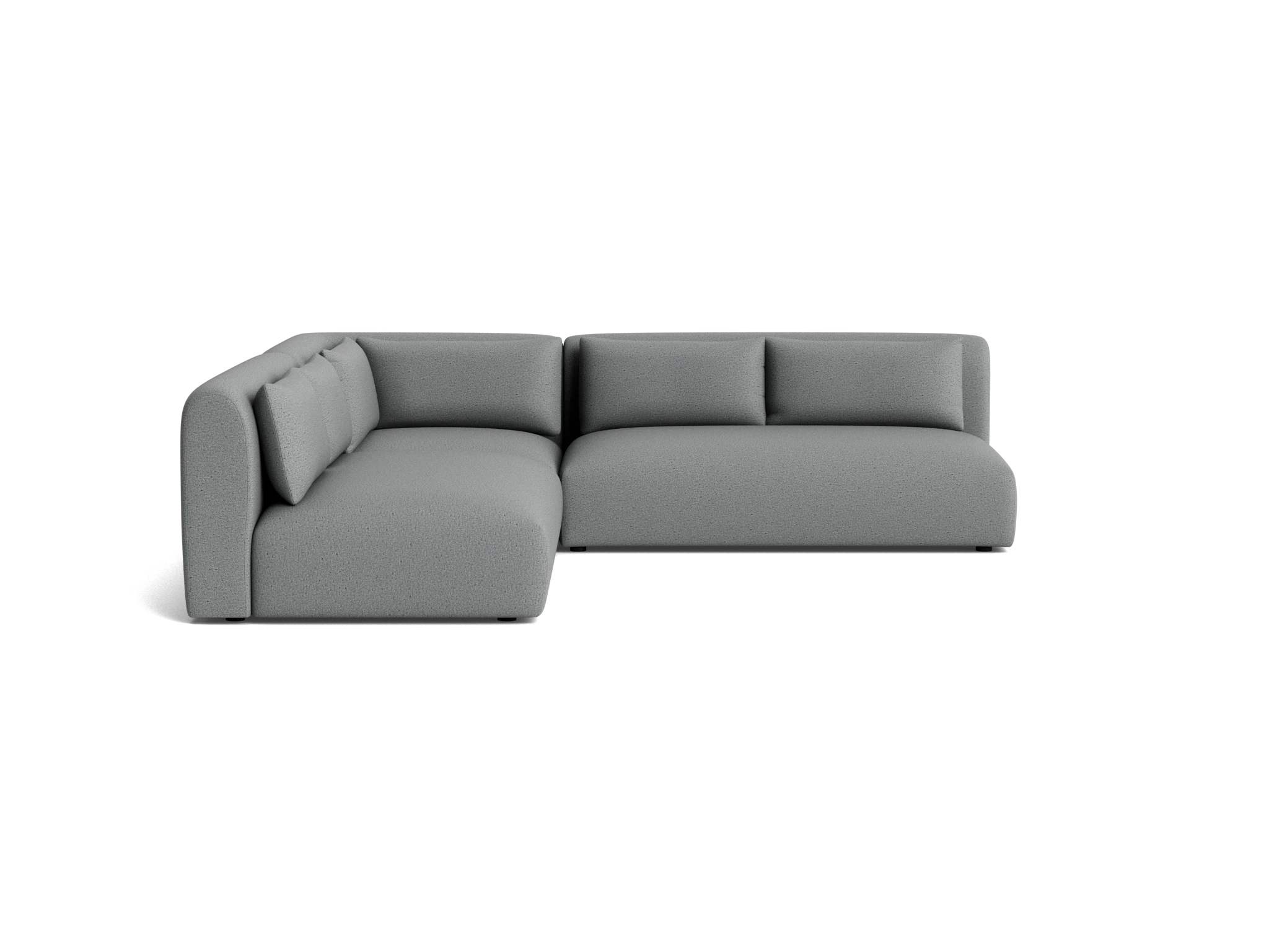 carin modular armless corner sectional essence ash