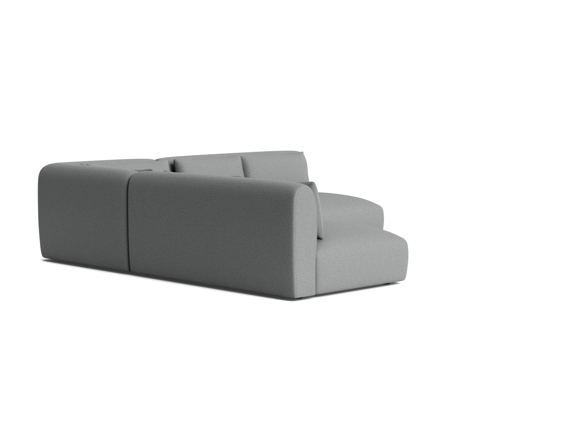 carin modular armless corner sectional essence ash