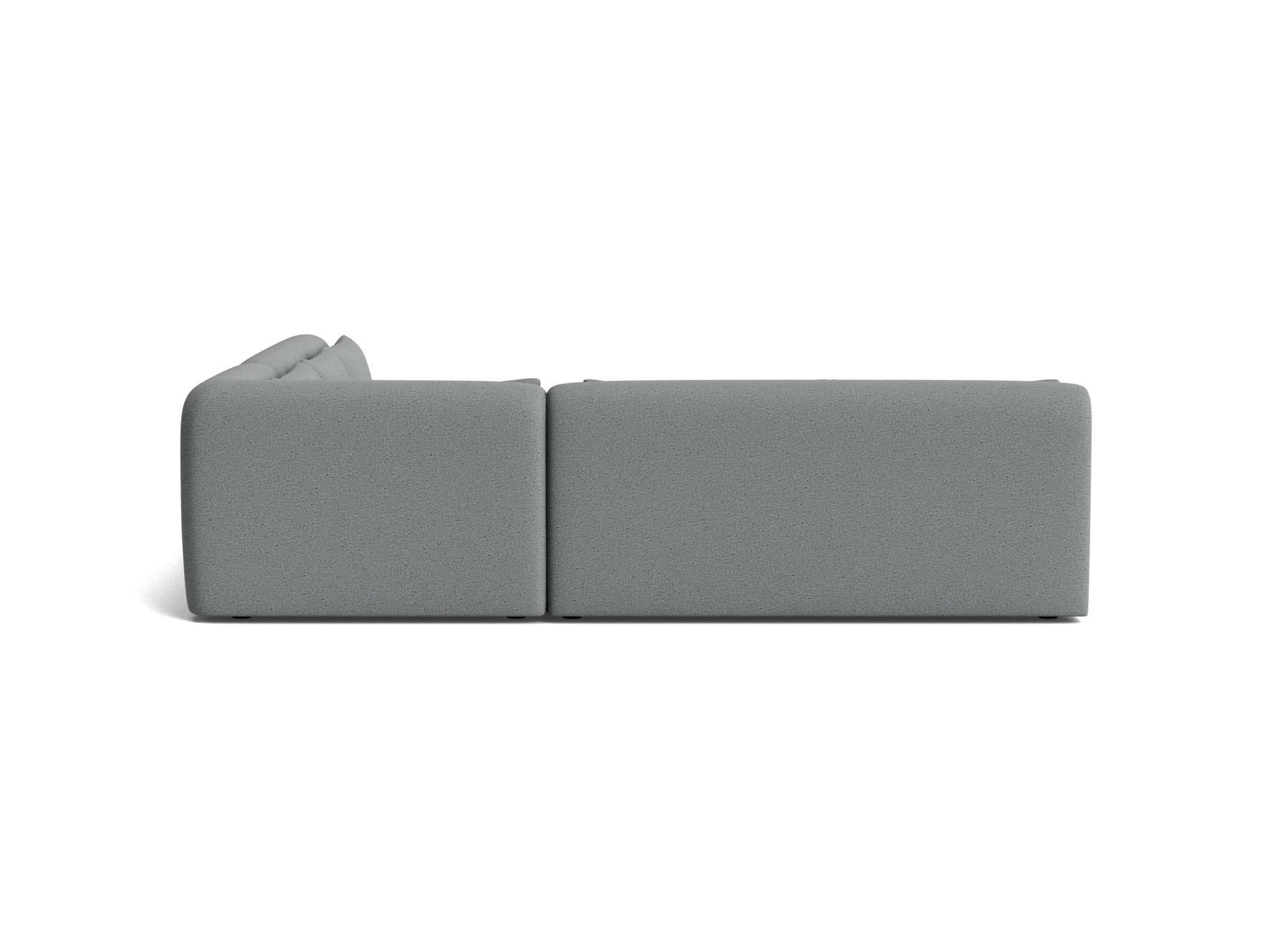 carin modular armless corner sectional essence ash