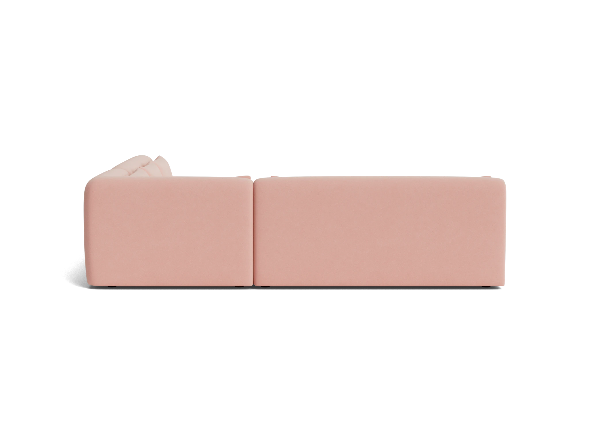 carin modular armless corner sectional royale blush