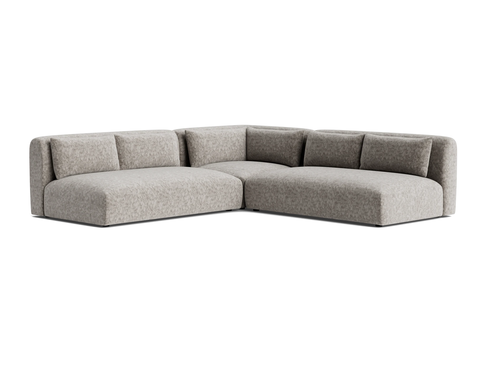 carin modular armless corner sectional prime stone