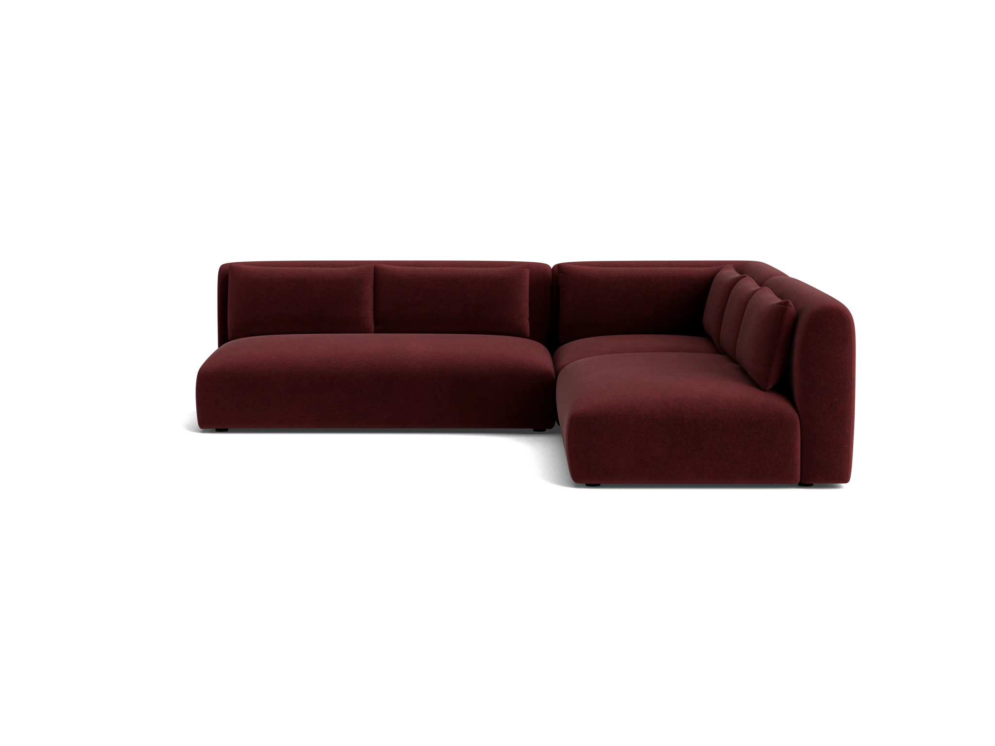 carin modular armless corner sectional banks currant