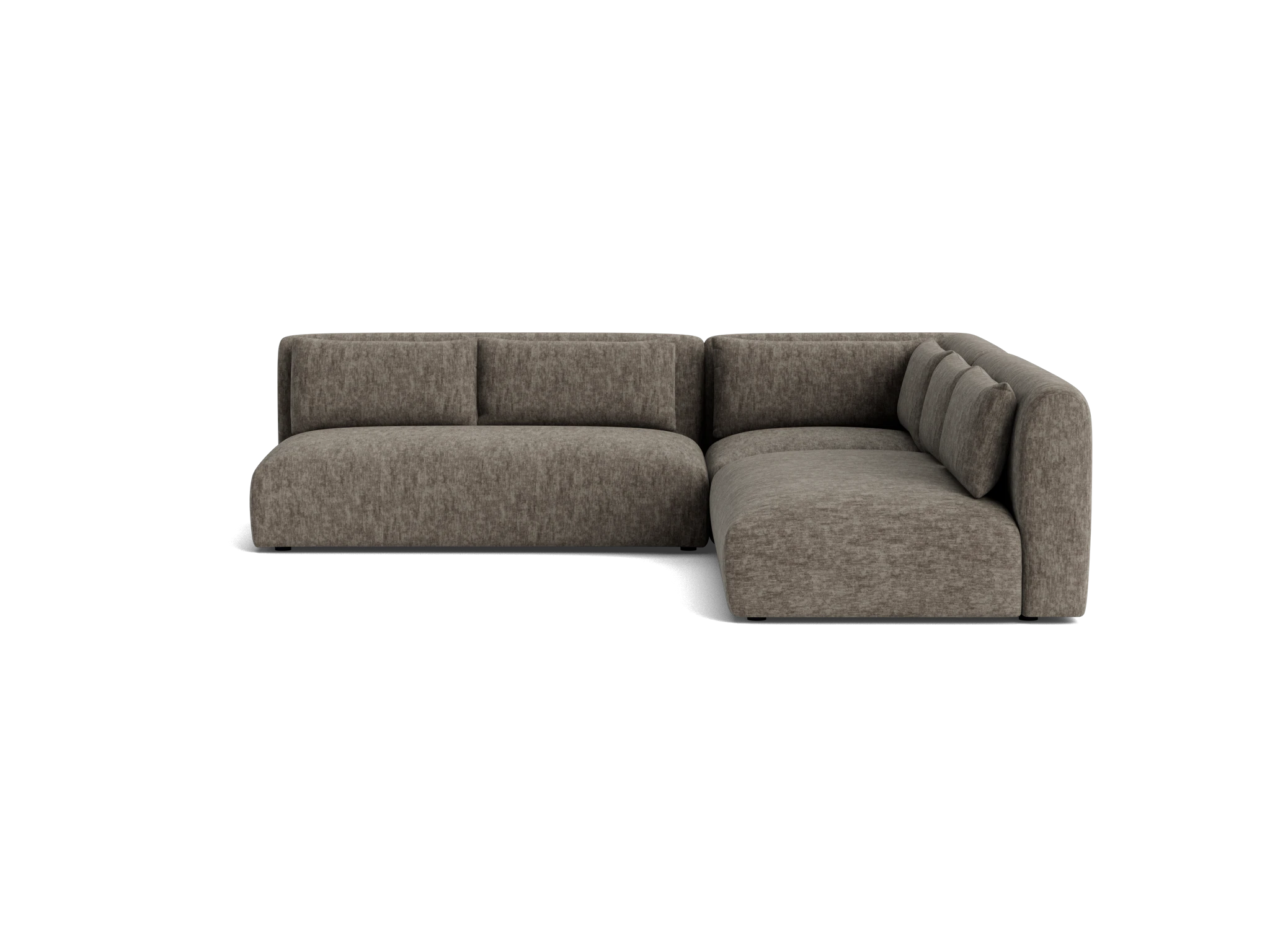 carin modular armless corner sectional crave mocha latte