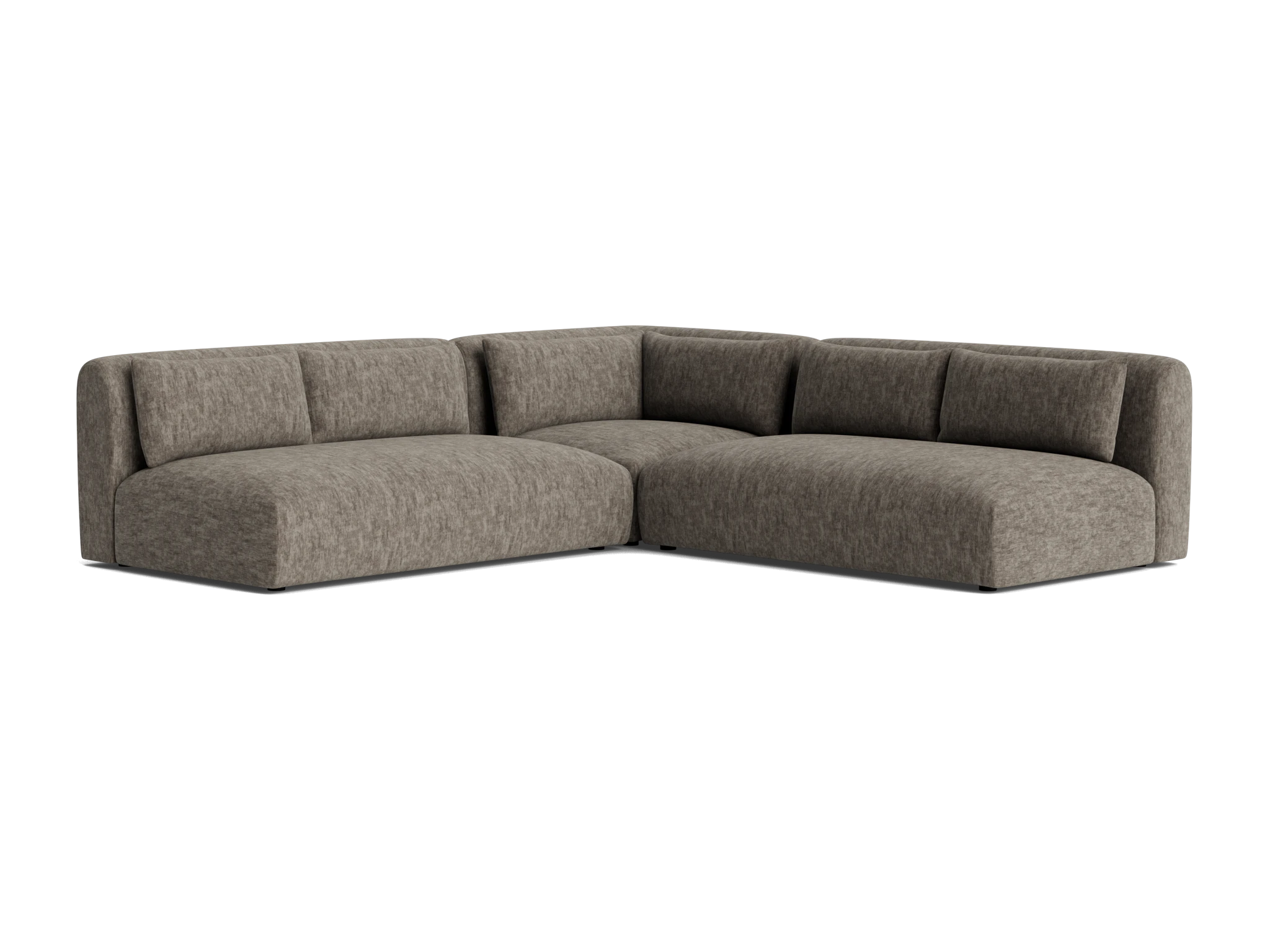 carin modular armless corner sectional crave mocha latte