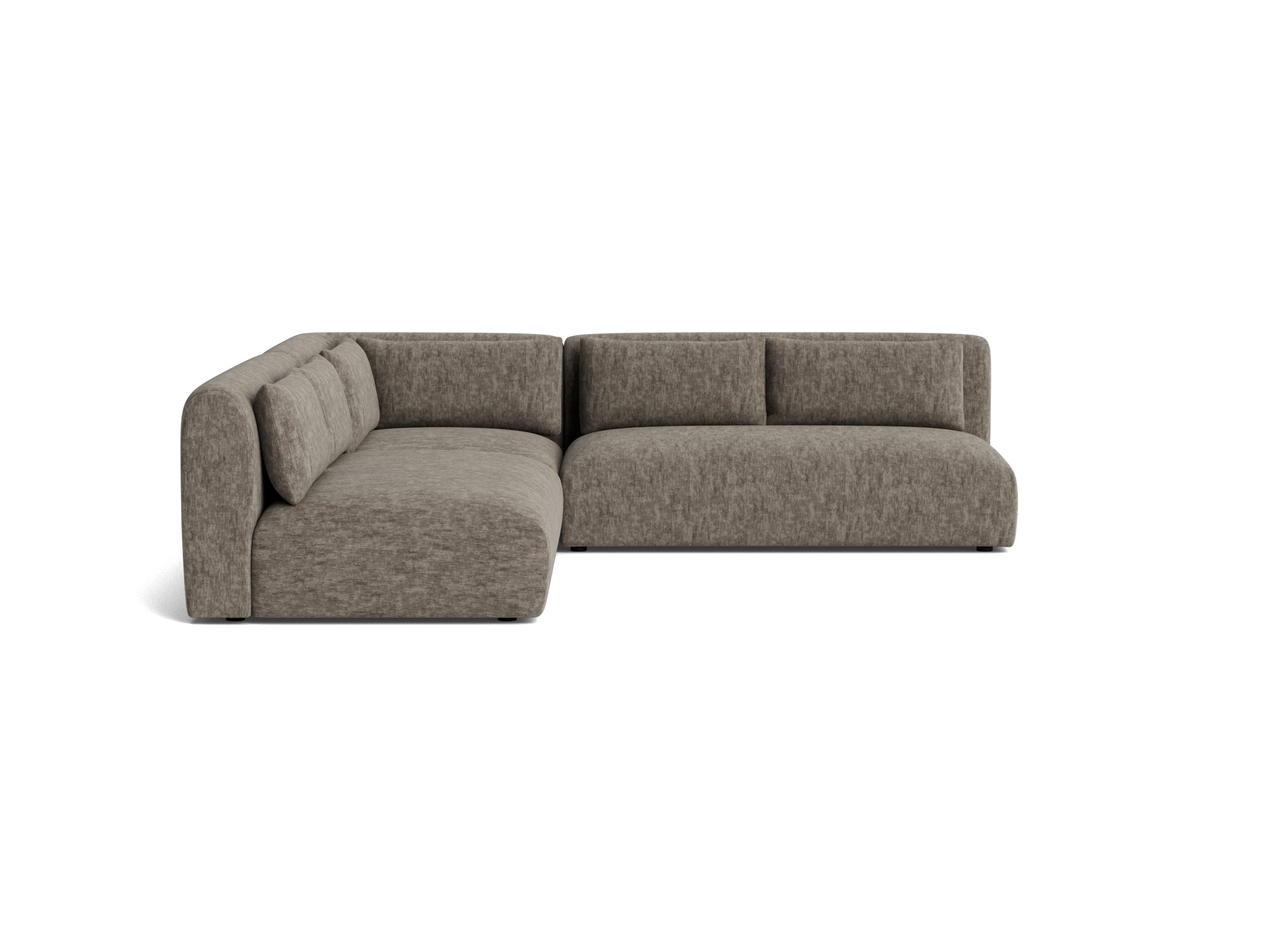 carin modular armless corner sectional crave mocha latte