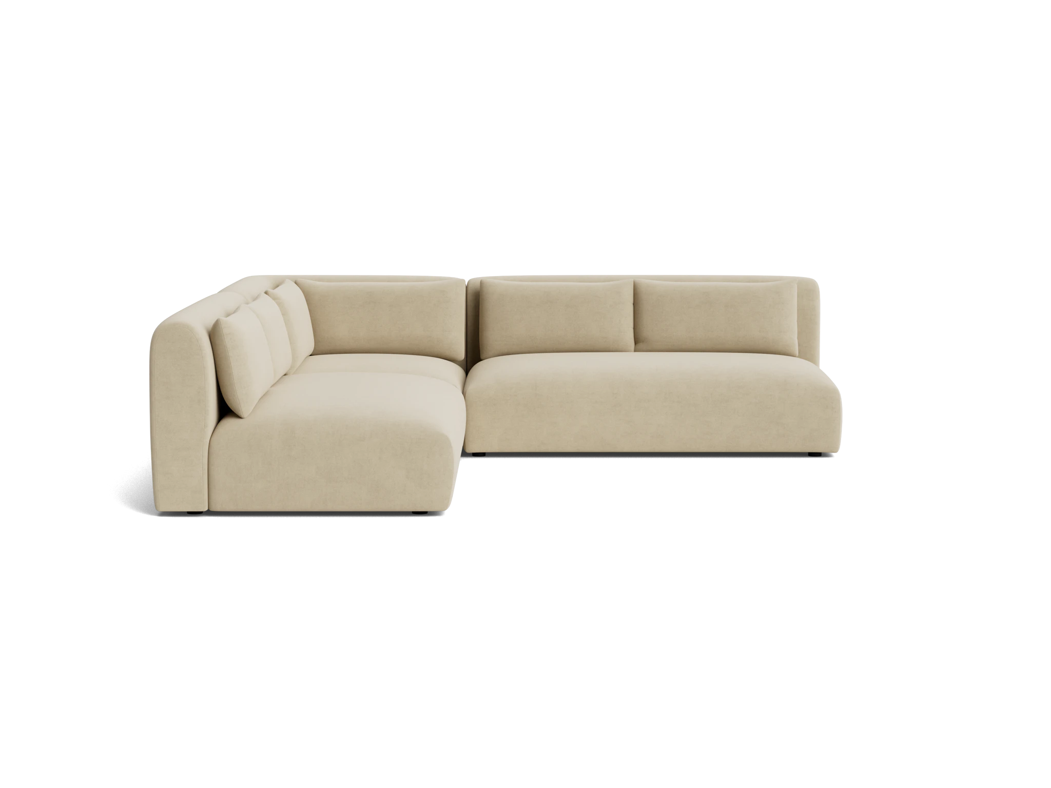 carin modular armless corner sectional royale sand