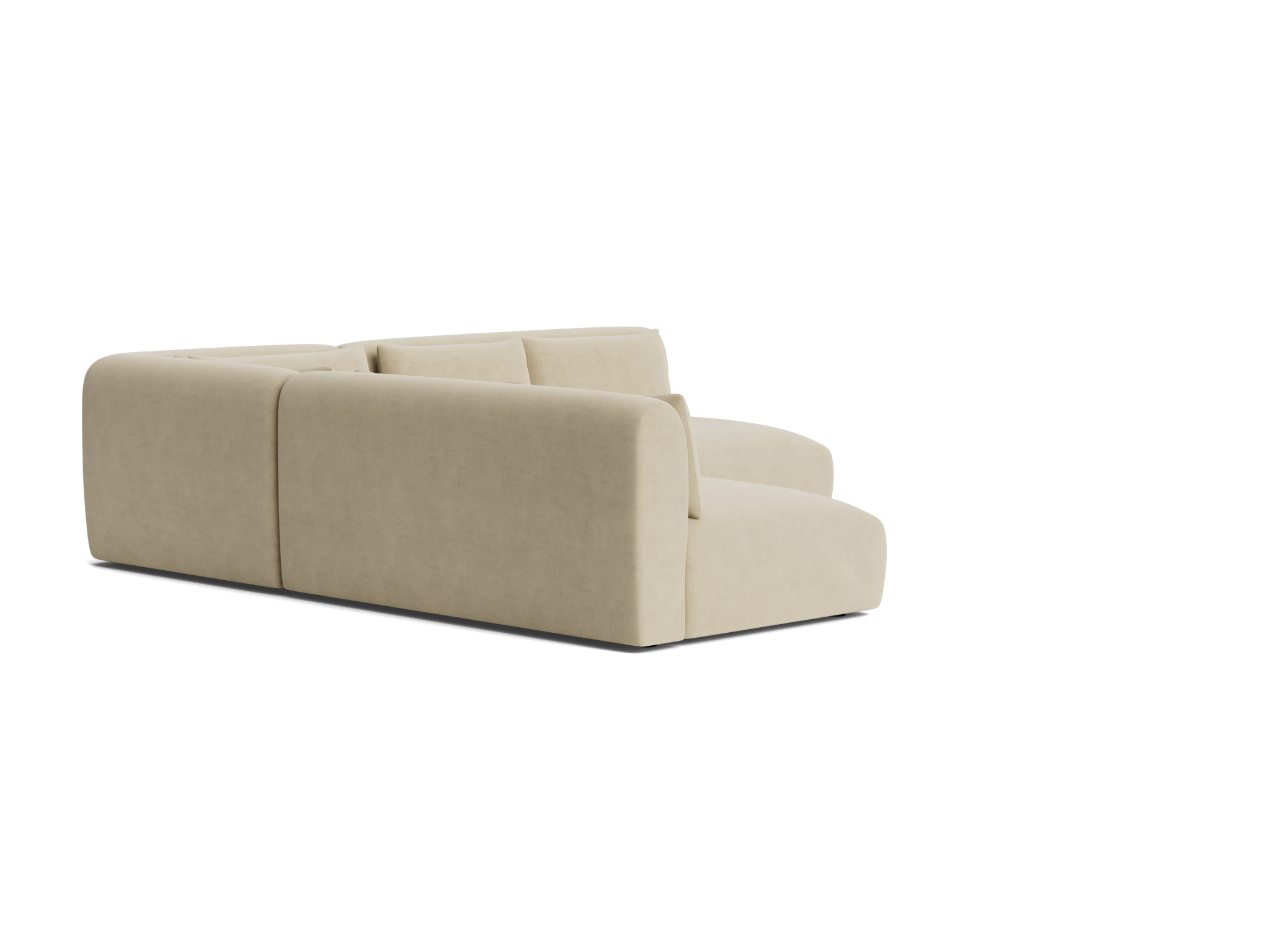 carin modular armless corner sectional royale sand