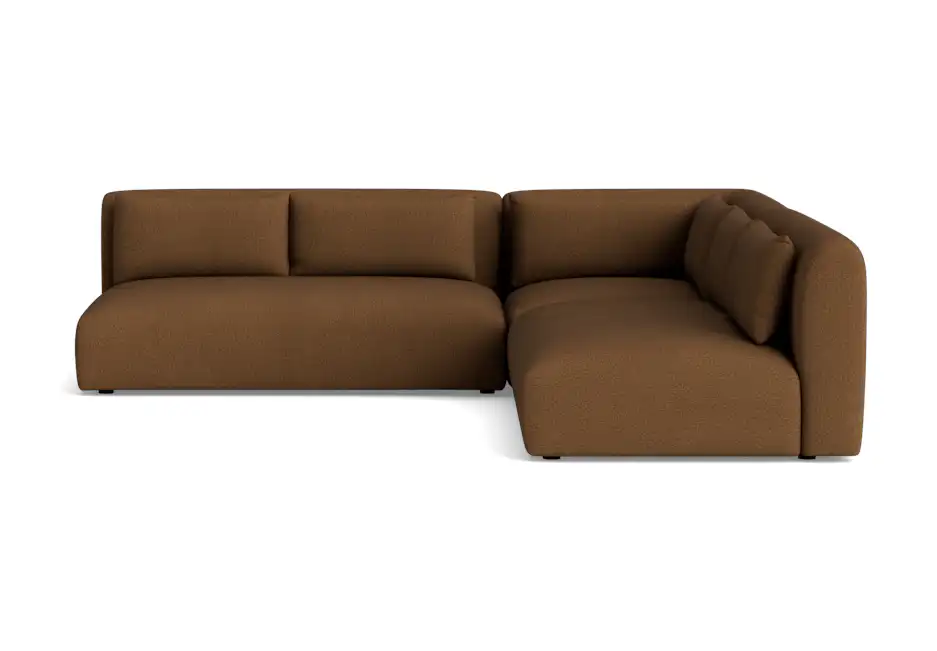 carin modular armless corner sectional faithful mocha