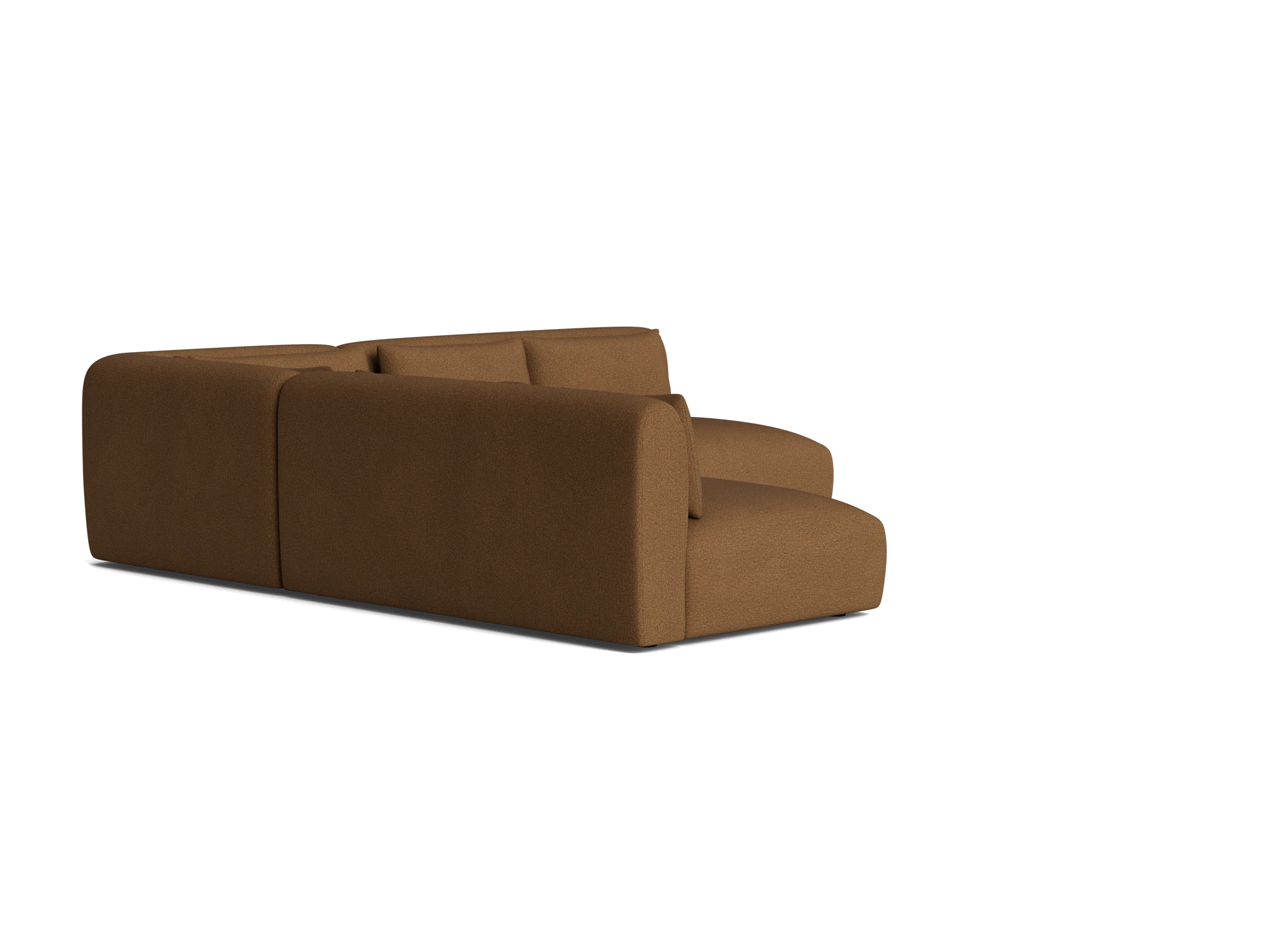 carin modular armless corner sectional faithful mocha