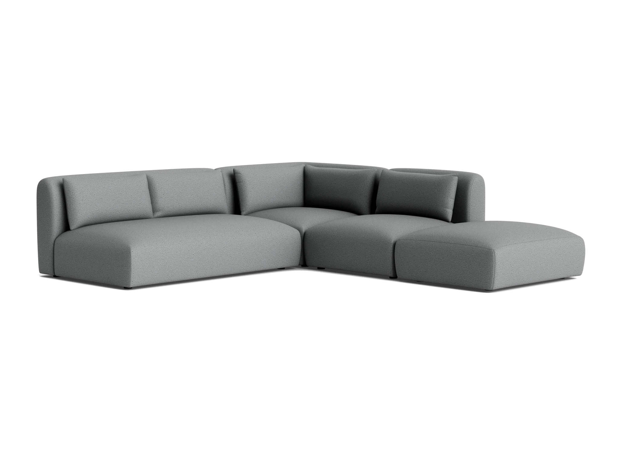 carin modular armless sectional essence ash