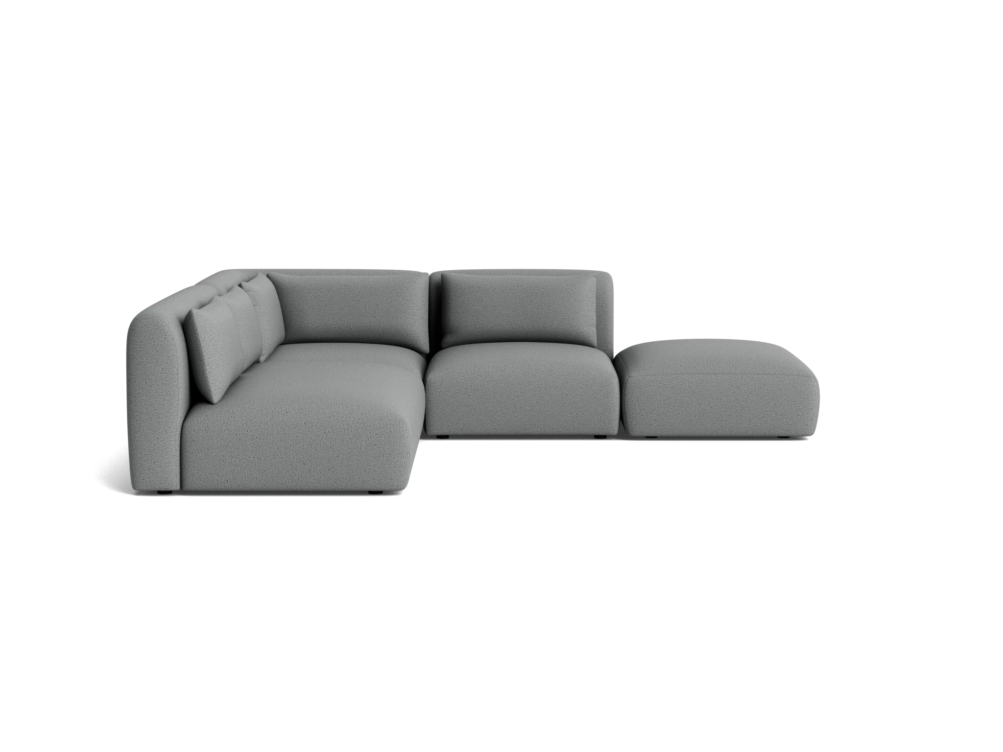 carin modular armless sectional essence ash