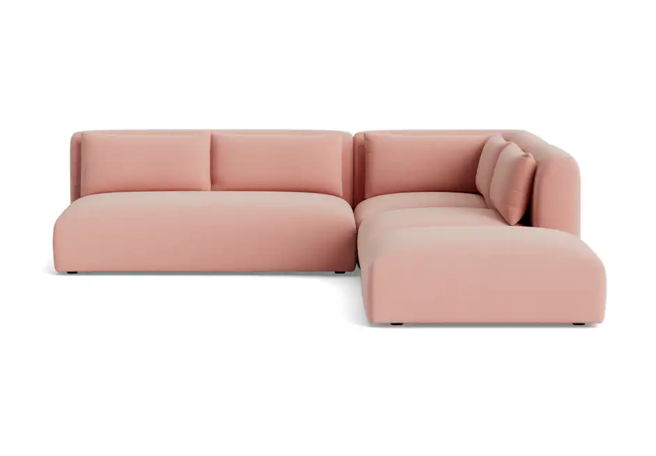 carin modular armless sectional royale blush