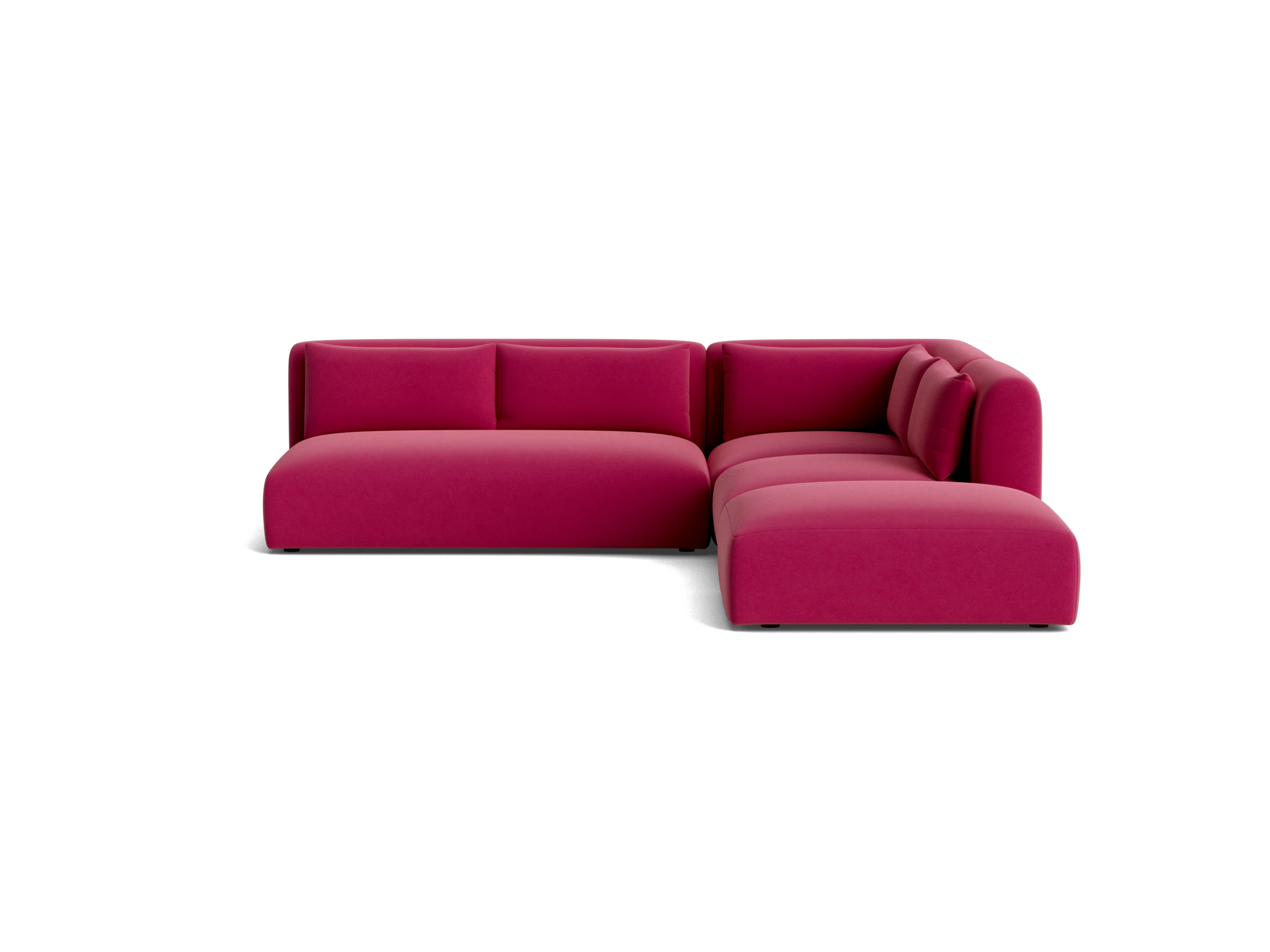 carin modular armless sectional royale berry